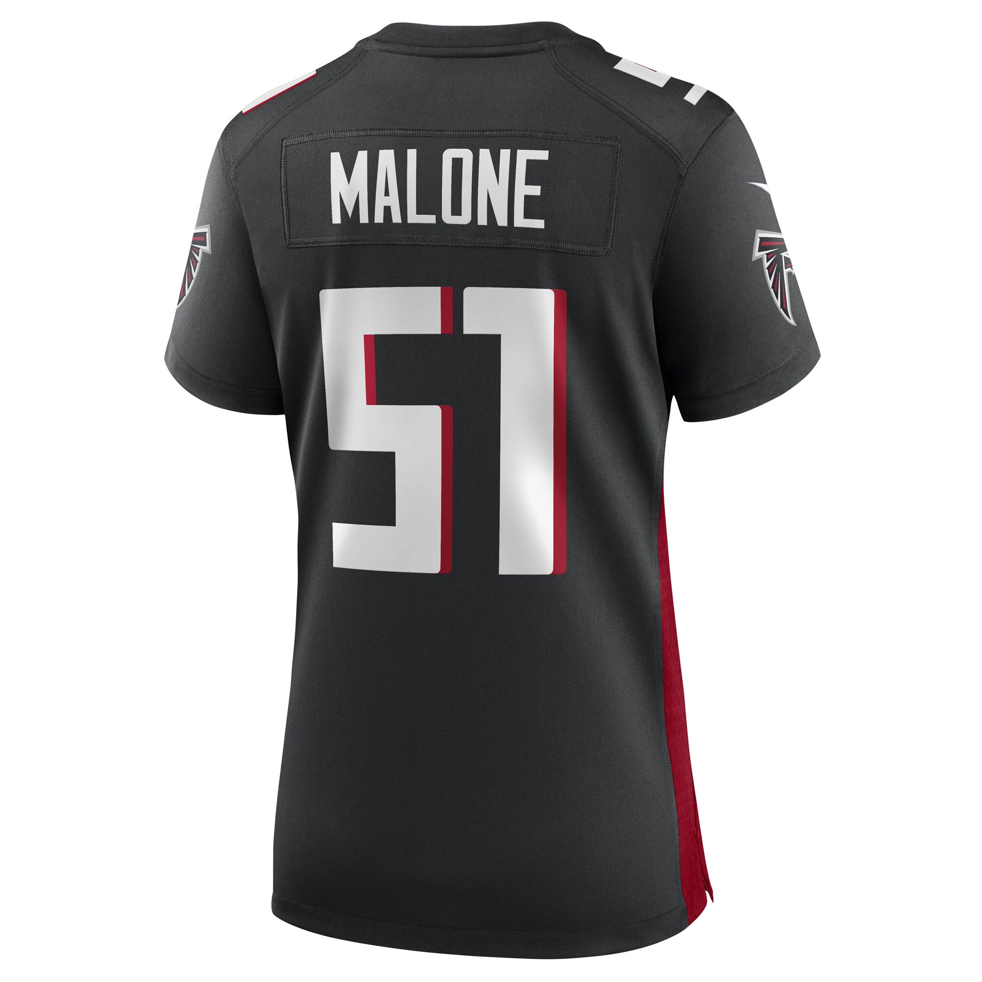 DeAngelo Malone Atlanta Falcons  Women's Game Player Jersey - Black