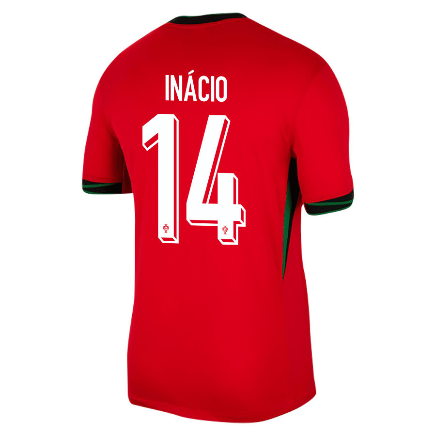 Gonçalo Inácio 14 Portugal National Team 2024/25 Home Men Jersey - Red