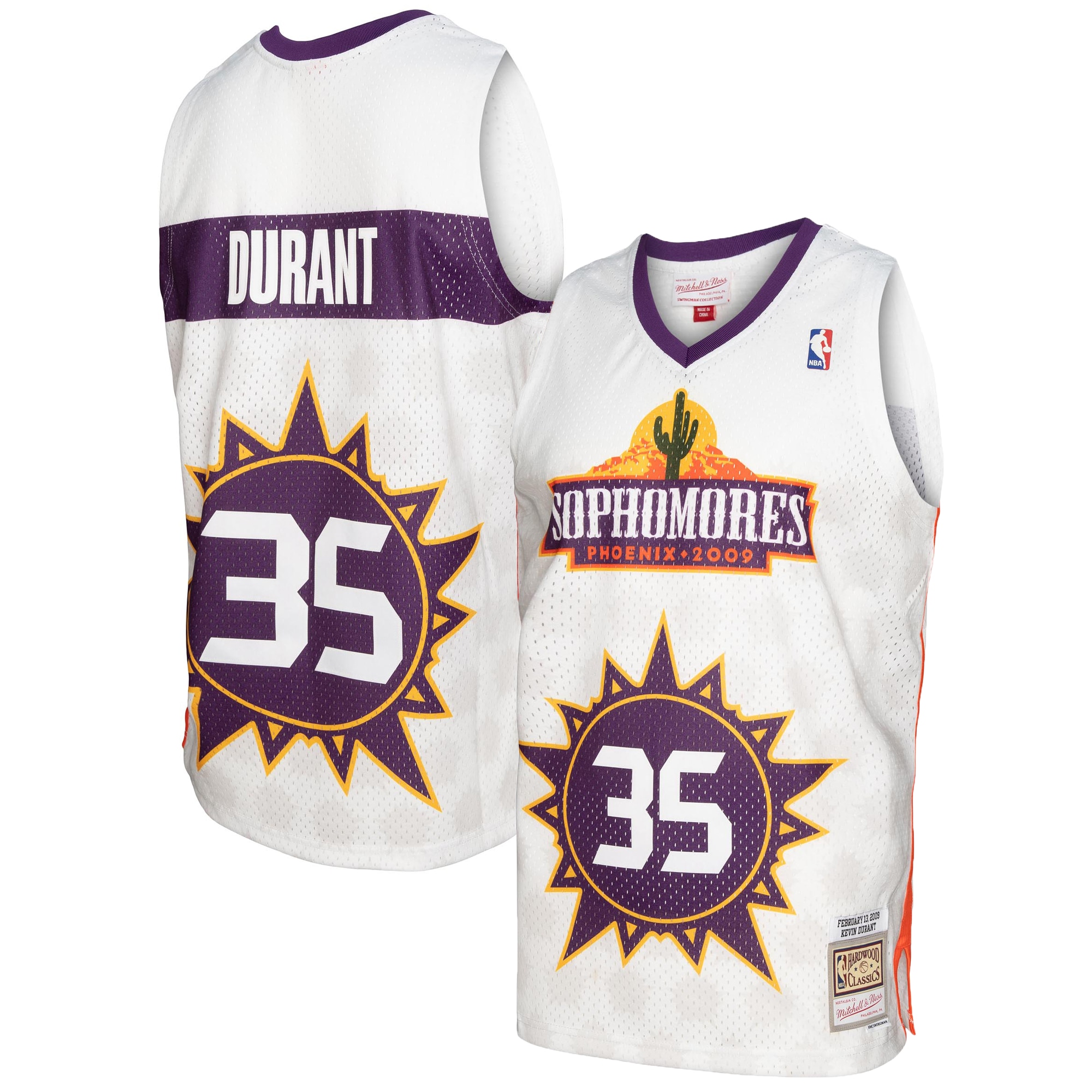 Kevin Durant Mitchell & Ness 2009 Rising Stars Swingman Jersey - White