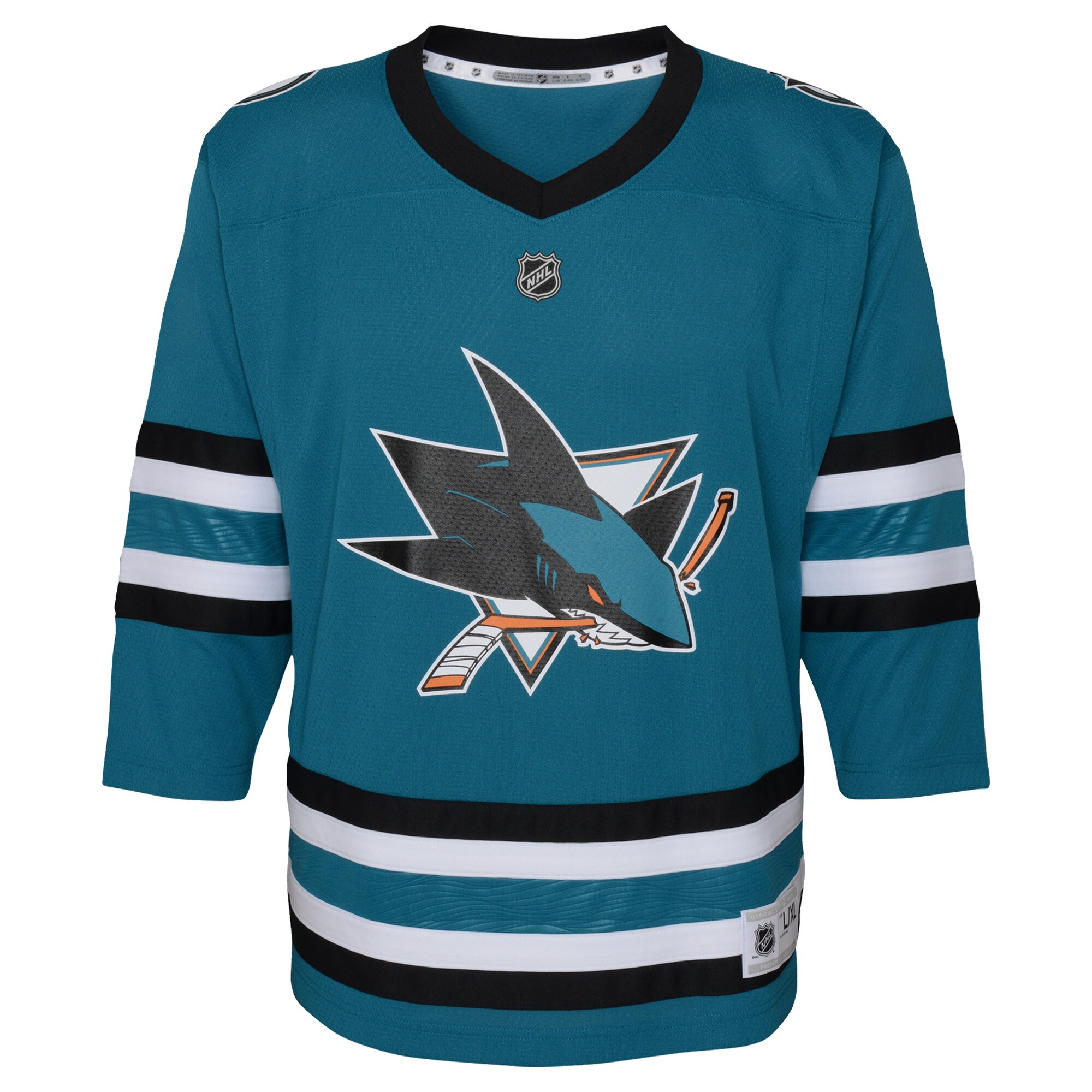 San Jose Sharks Infant Home Custom Replica Jersey - Teal
