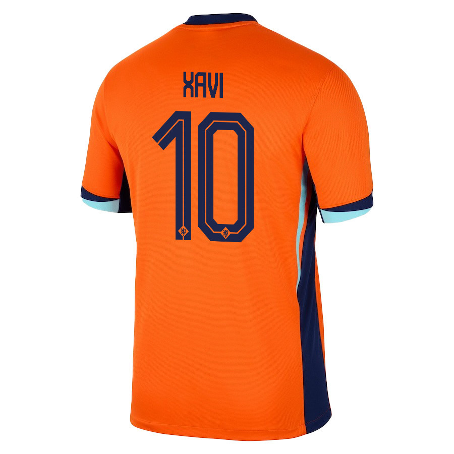 Xavi Simons 10 Netherlands National Team 2024/25 Home Men Jersey - Orange