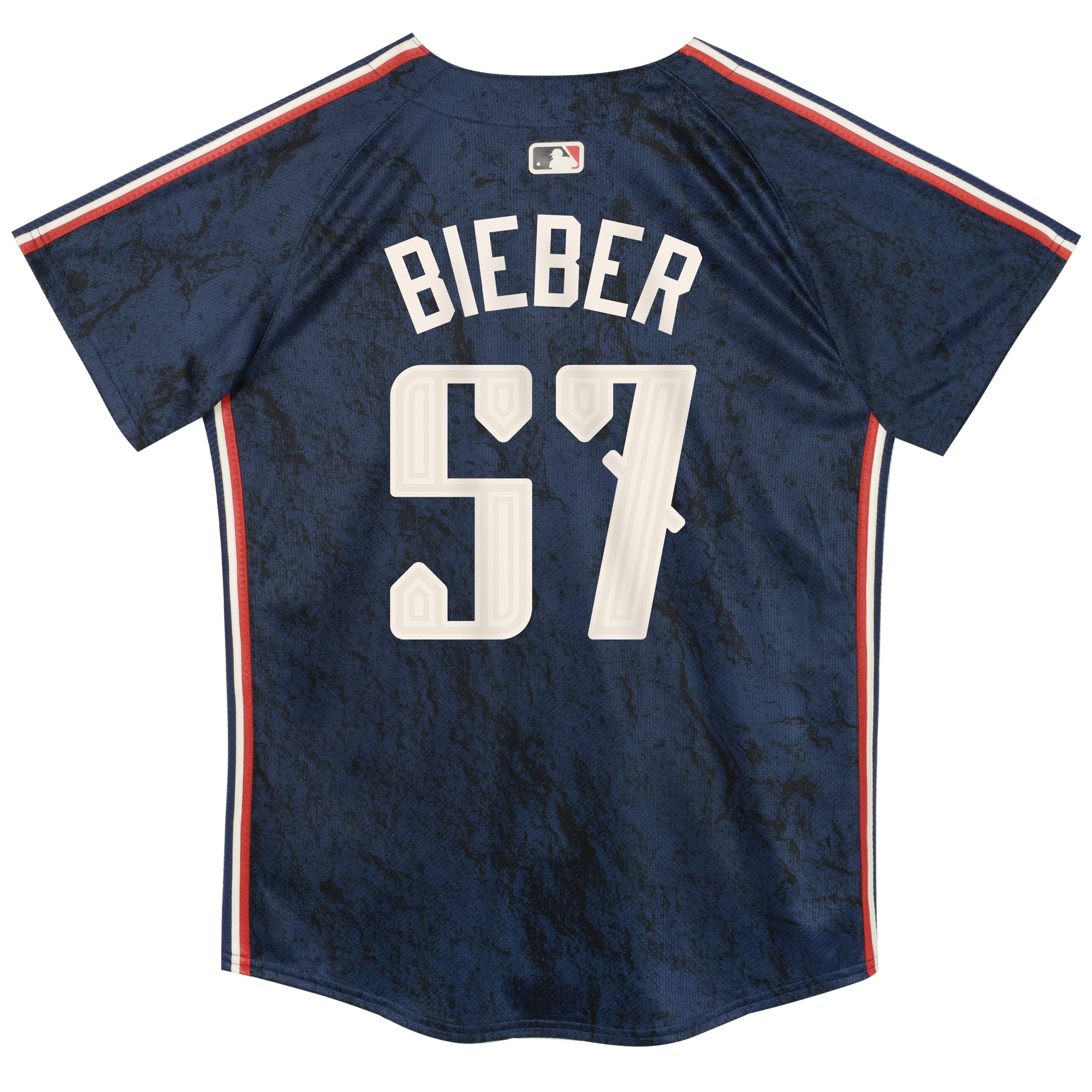 Shane Bieber Cleveland Guardians  Preschool 2024 City Connect Limited Jersey - Navy