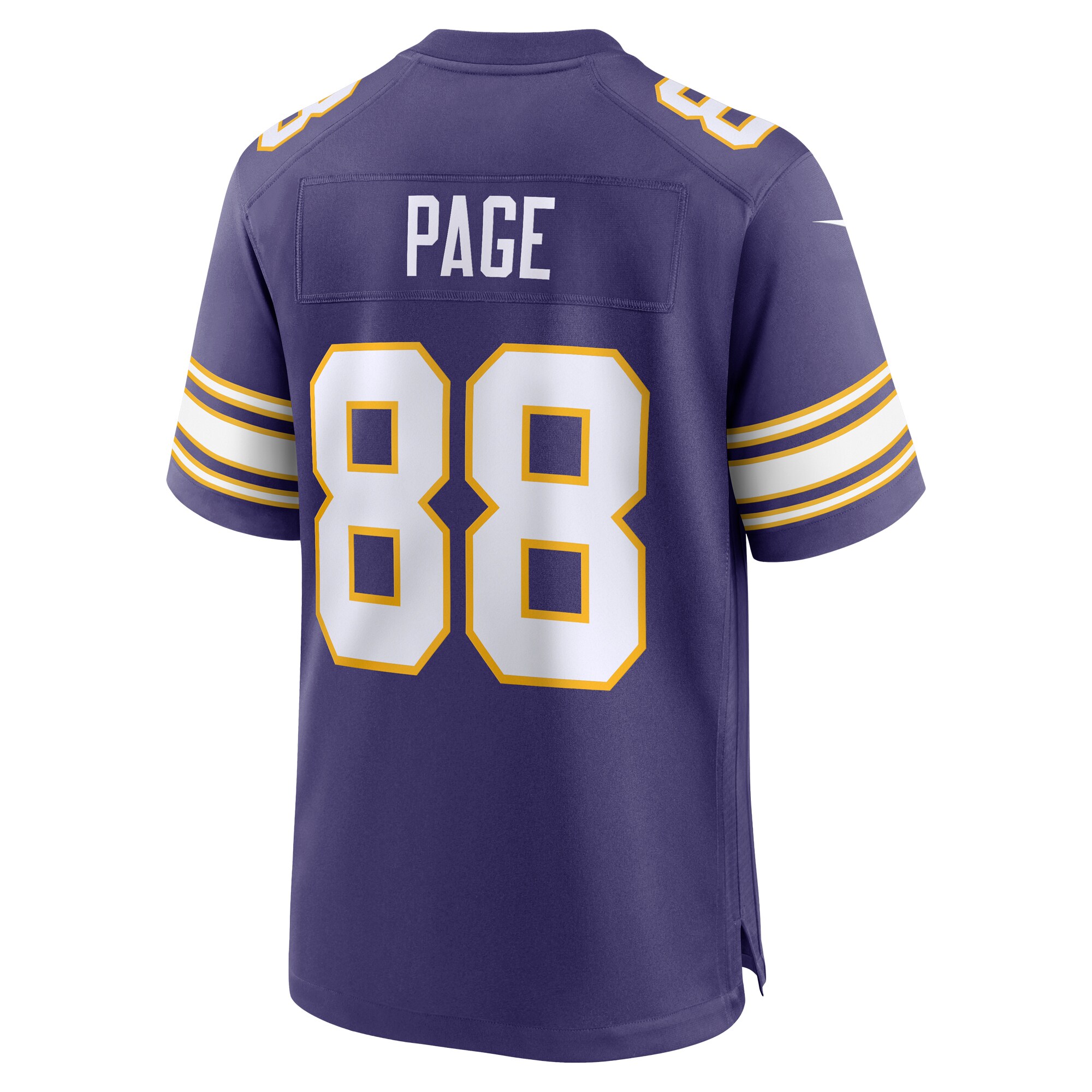 Alan Page Minnesota Vikings  Classic Retired Player Jersey - Purple