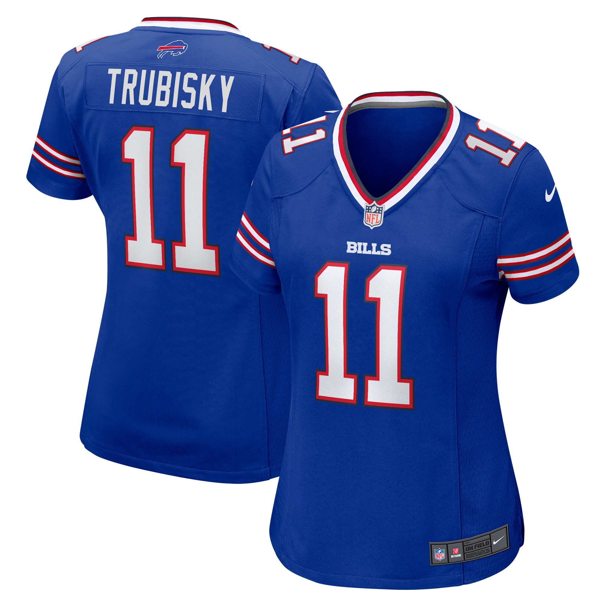 Mitchell Trubisky Buffalo Bills  Women's  Game Jersey -  Royal