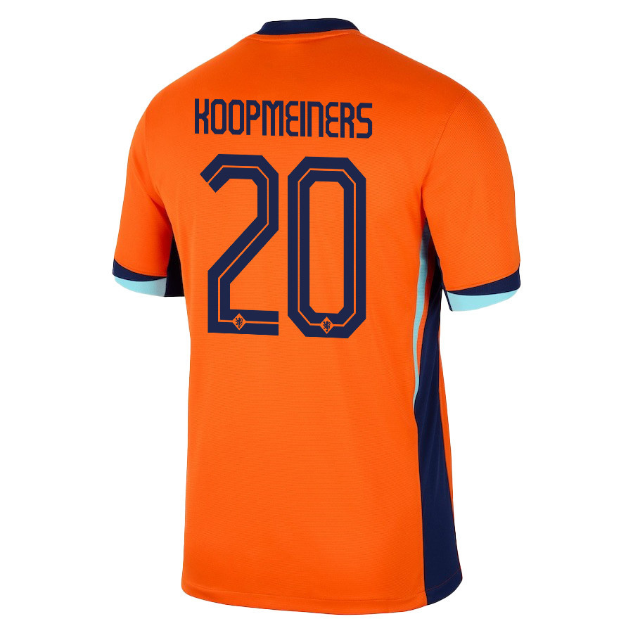 Teun Koopmeiners 20 Netherlands National Team 2024/25 Home Men Jersey - Orange