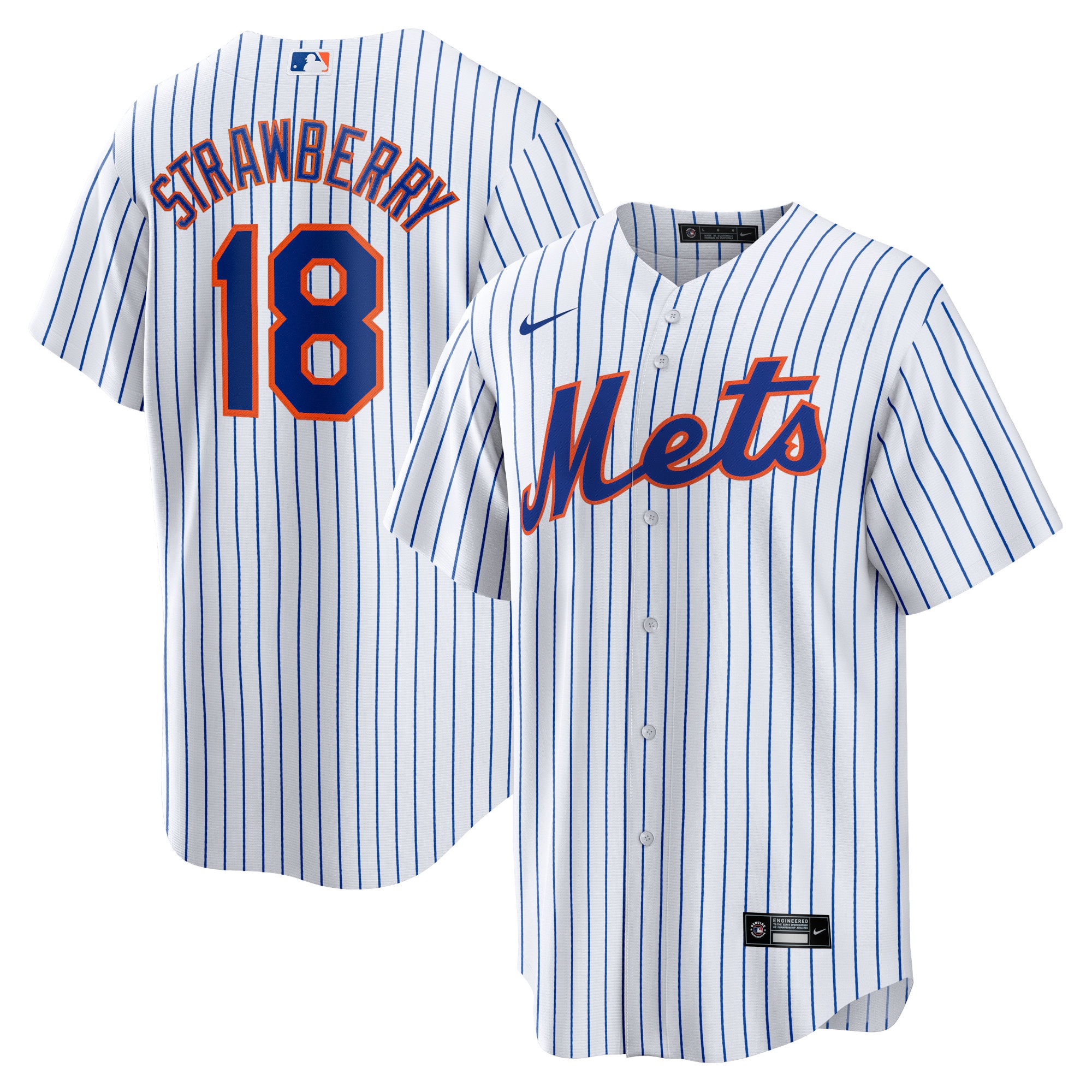 Darryl Strawberry New York Mets  Home Replica Player Jersey - White