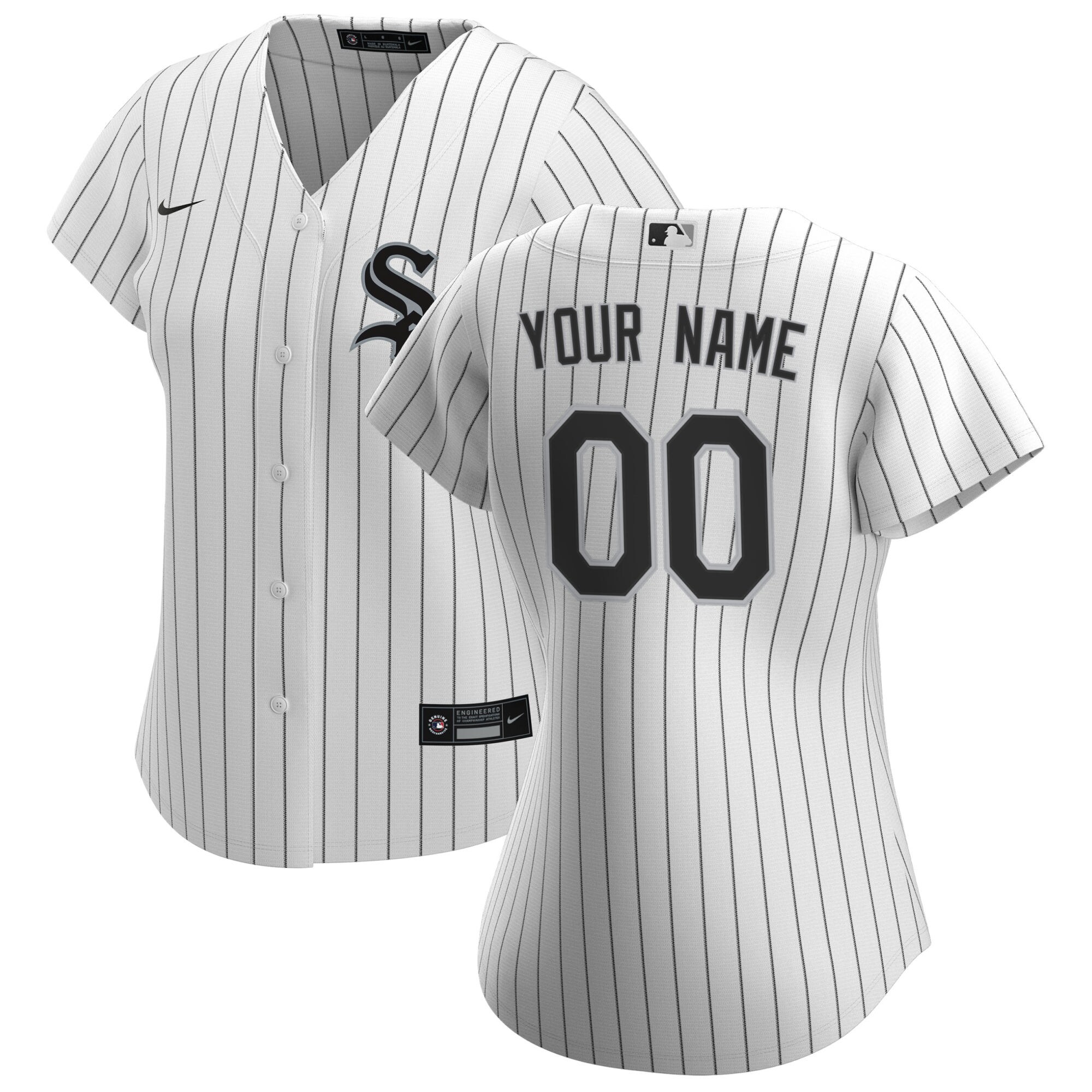 Chicago White Sox  Women's Home Replica Custom Jersey - White