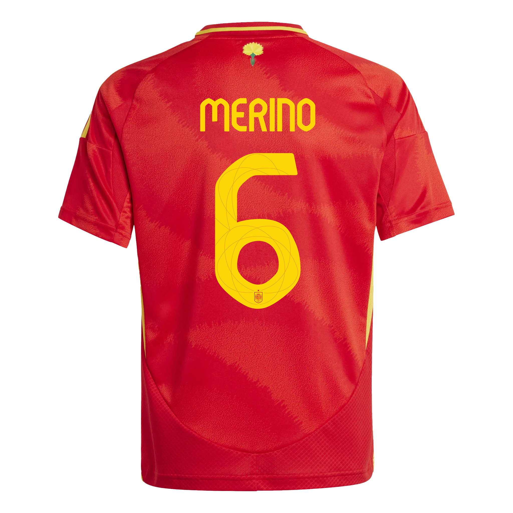 Mikel Merino 6 Spain National Team 2024 Home YOUTH Jersey - Red