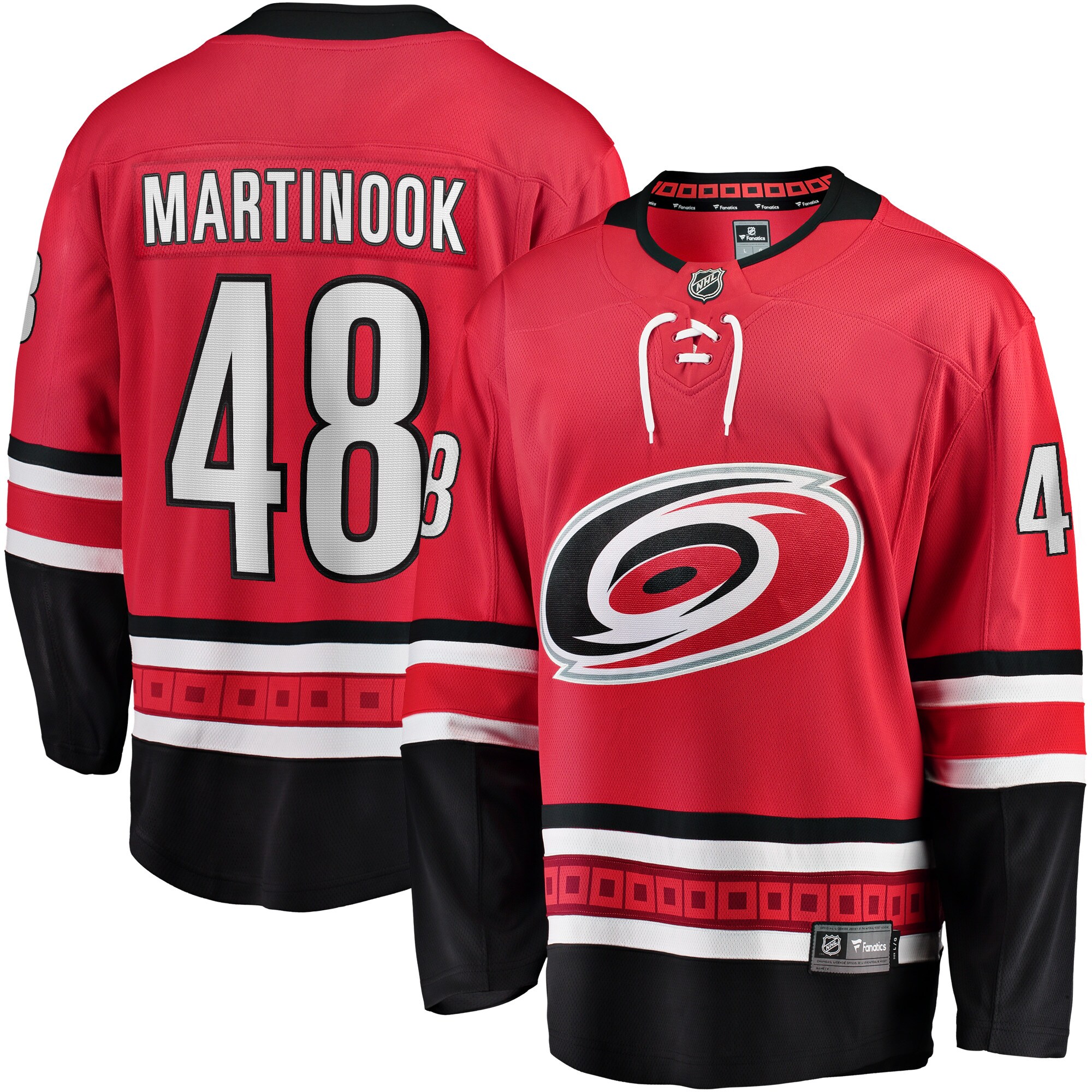 Jordan Martinook Carolina Hurricanes Fanatics Alternate Breakaway Player Jersey - Red