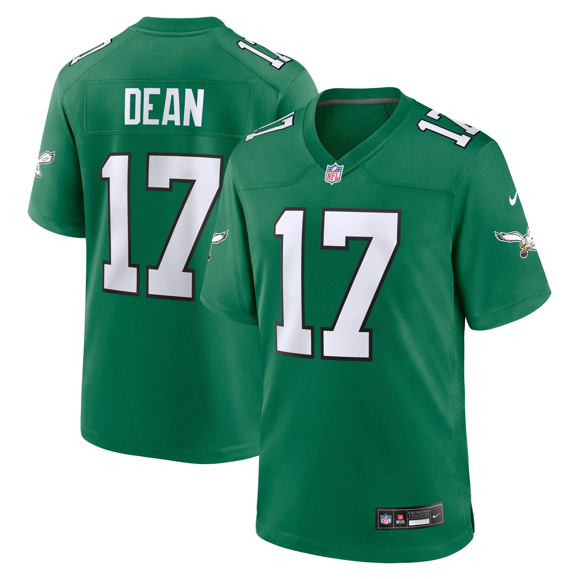 Nakobe Dean Philadelphia Eagles  Alternate Game Jersey - Kelly Green