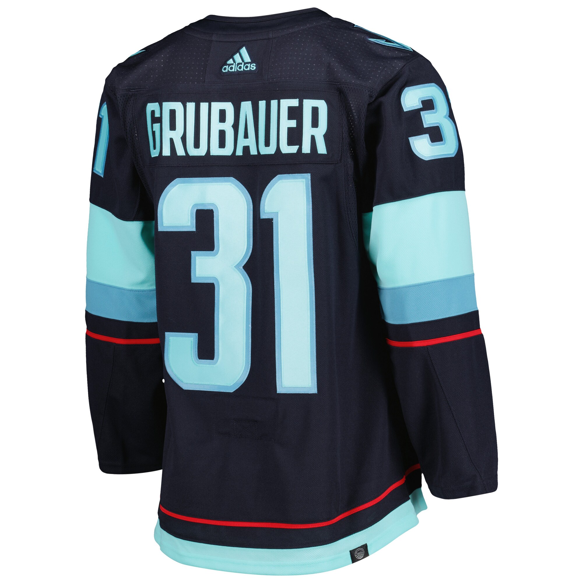 Philipp Grubauer  adidas Home Primegreen Authentic Pro Player Jersey - Deep Sea Blue