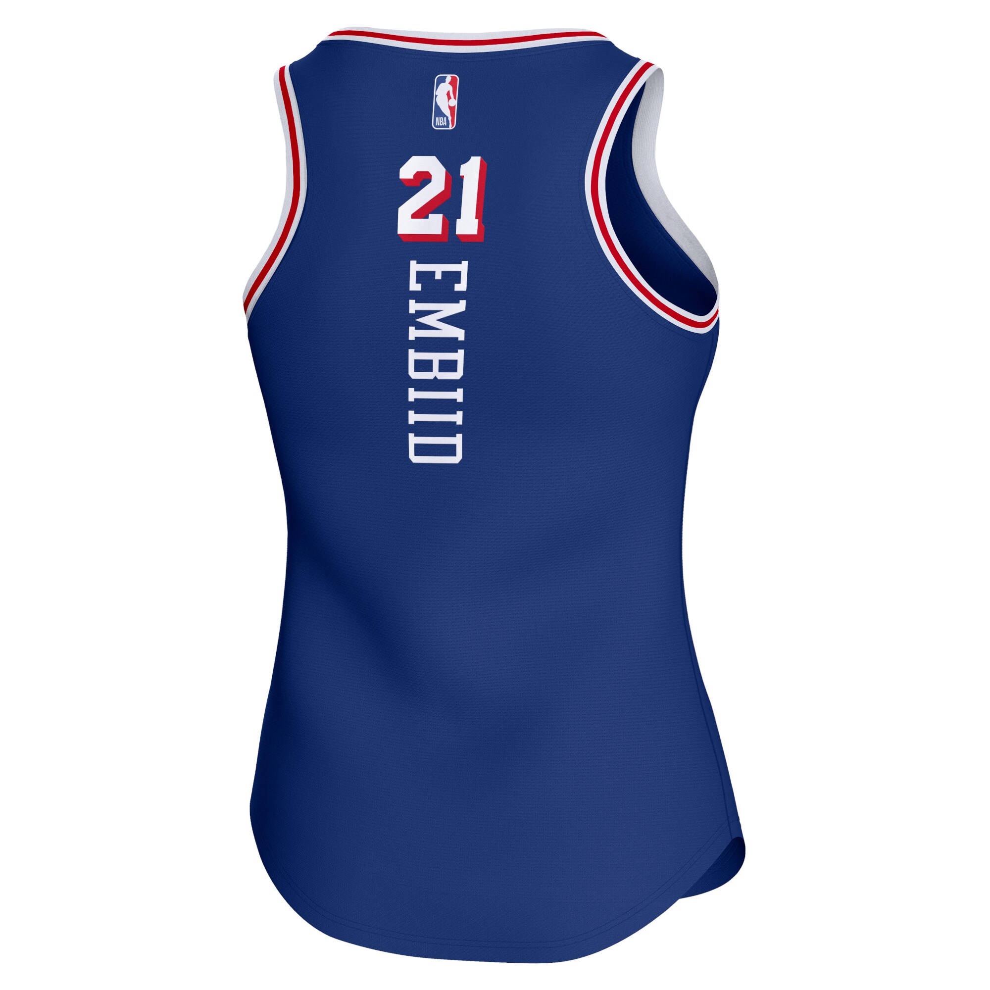 Joel Embiid Philadelphia 76ers Fanatics Women's Fast Break Player Jersey - Icon Edition - Royal