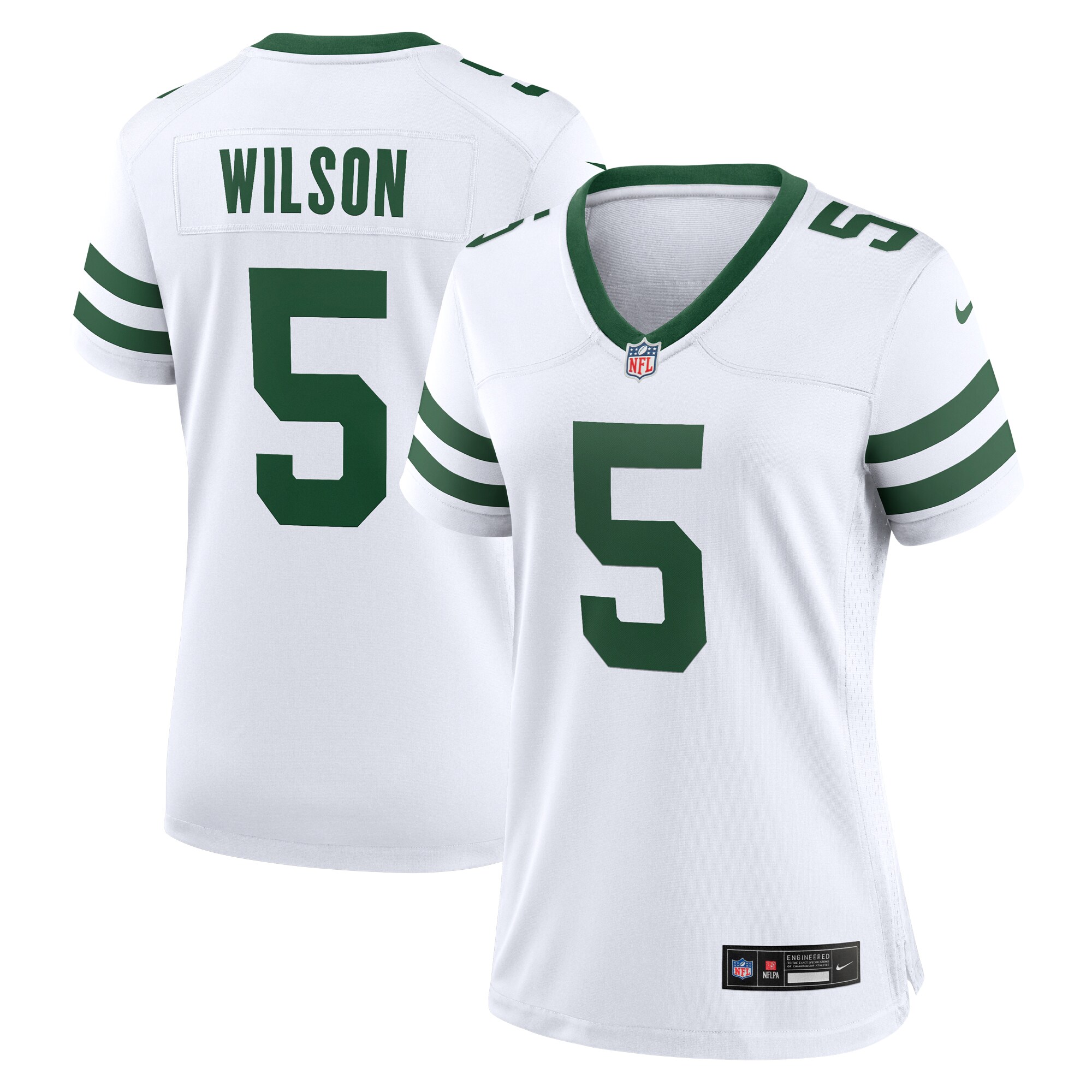 Garrett Wilson New York Jets  Women's Alternate Game Jersey -  White