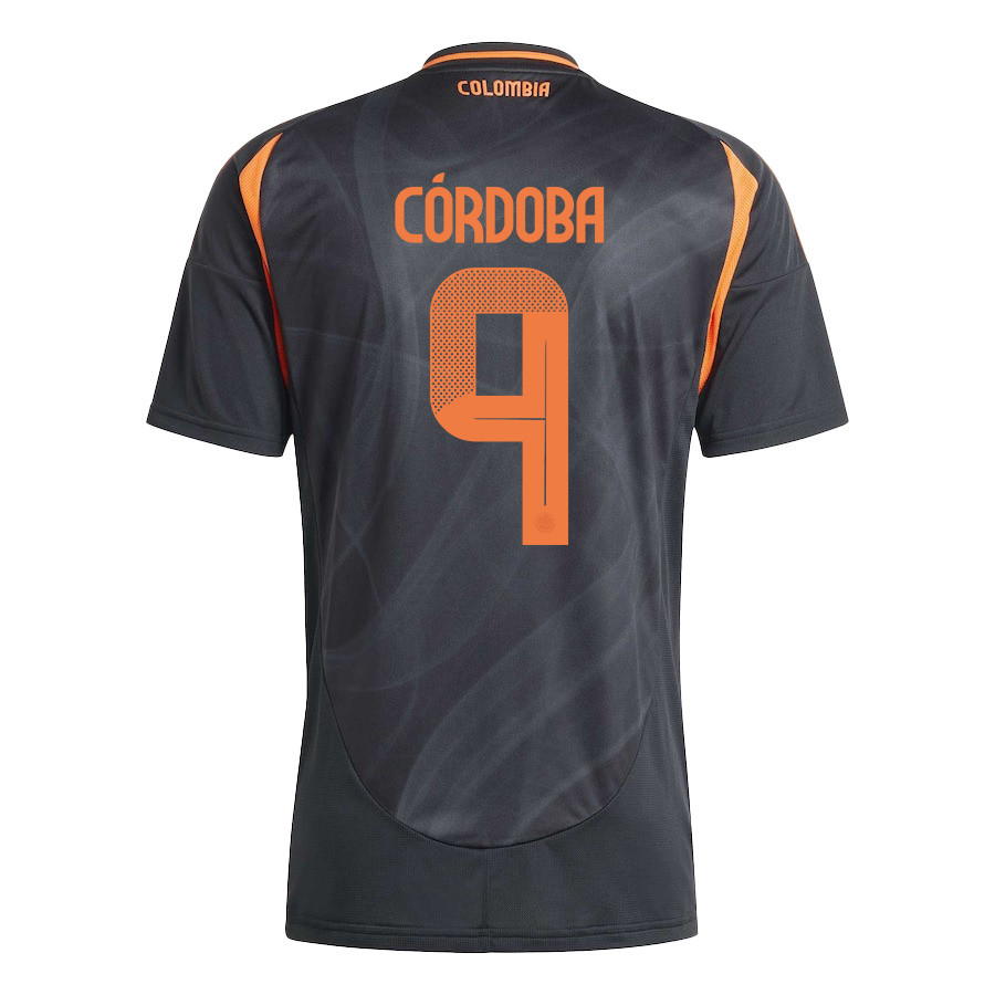 Jhon Córdoba 9 Colombia National Team 2024/25 Away Men Jersey - Black