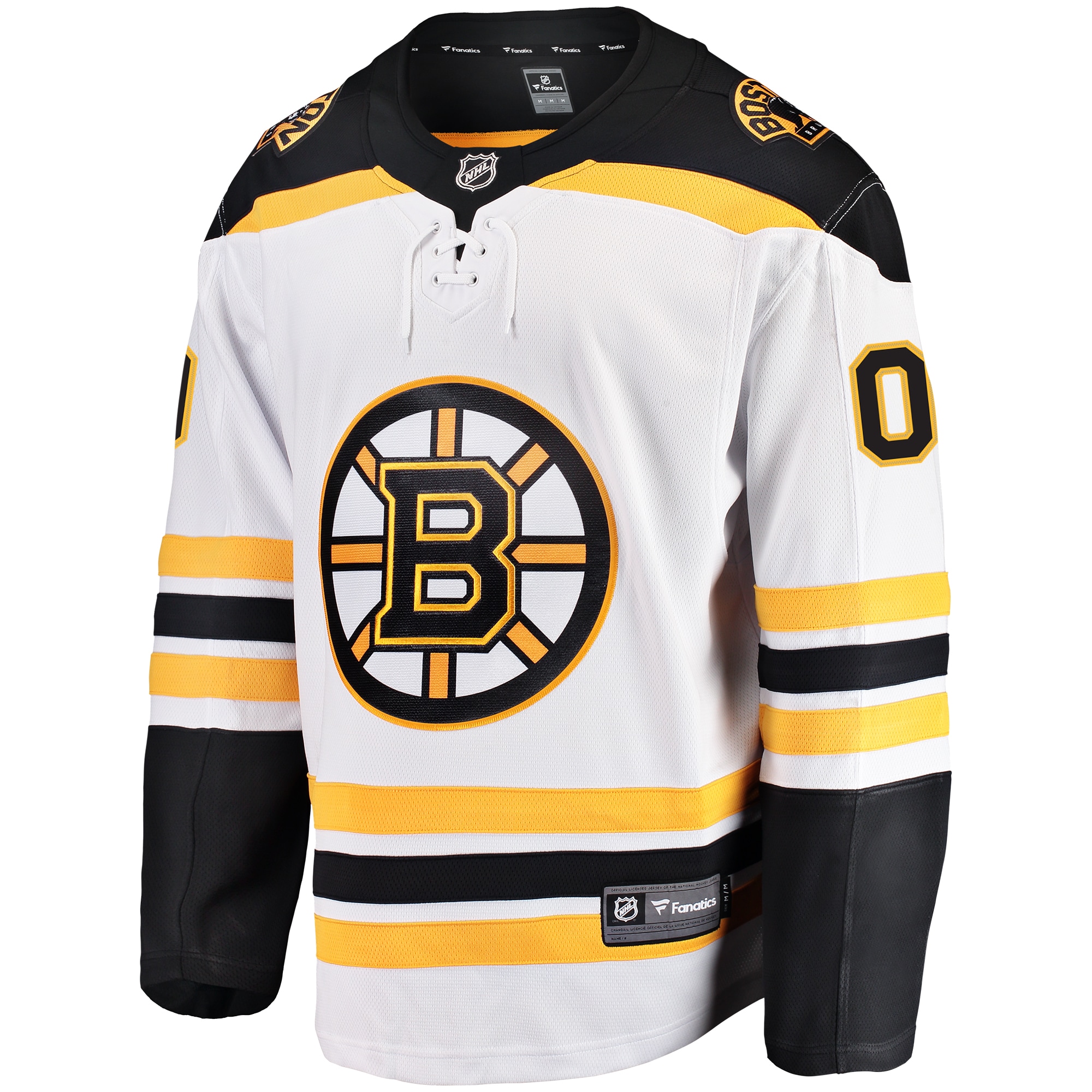Boston Bruins Fanatics Away Breakaway Custom Jersey - White