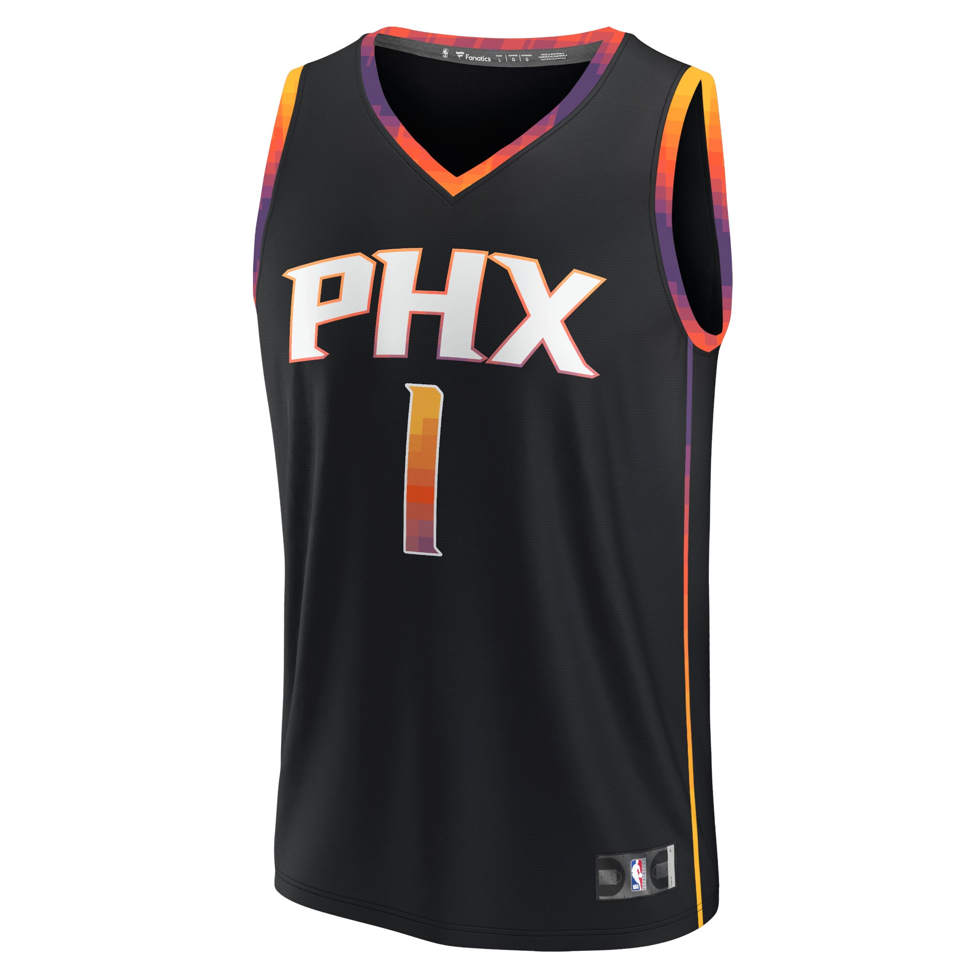 Devin Booker Phoenix Suns Fanatics Youth Fast Break Player Jersey - Statement Edition - Black