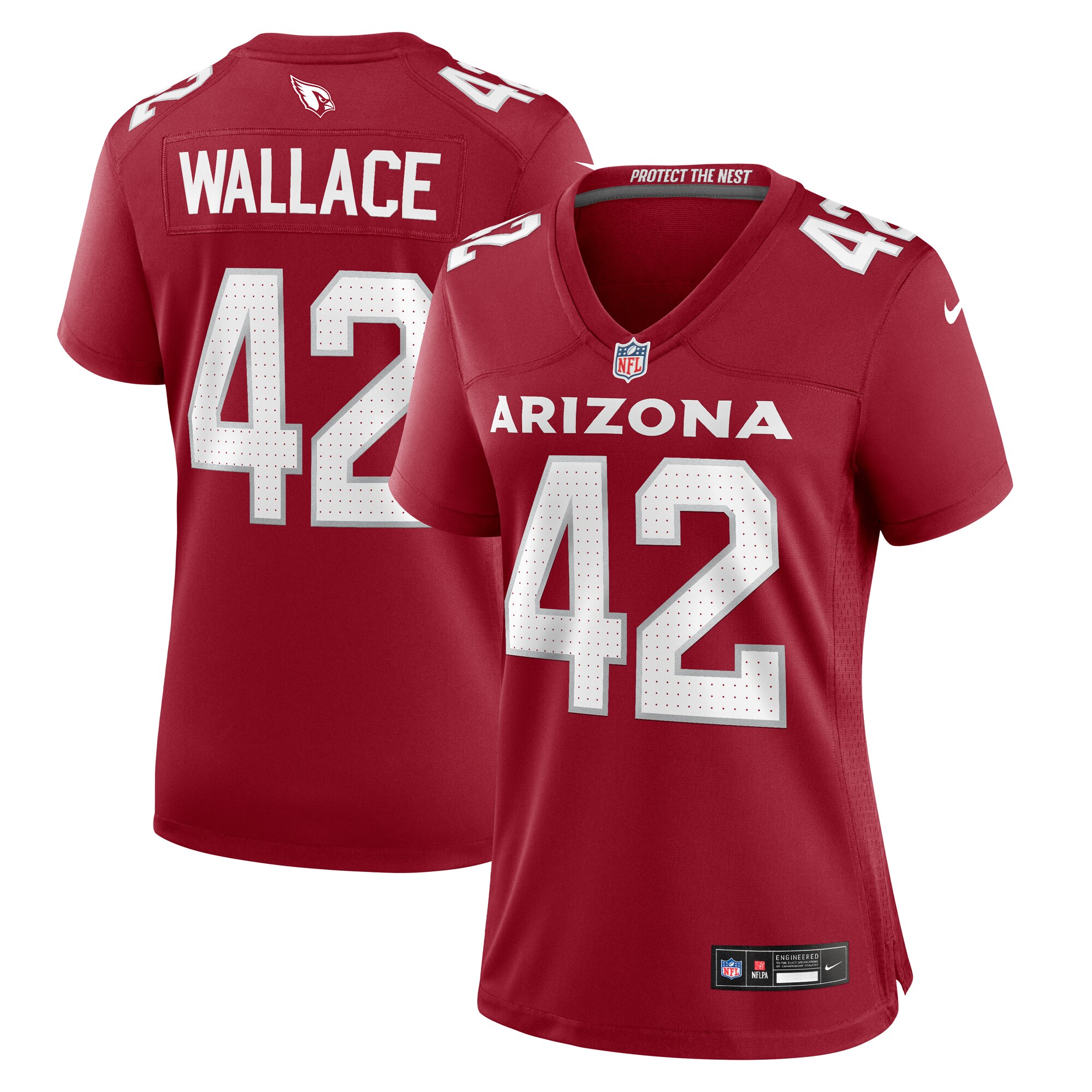K'Von Wallace Arizona Cardinals  Women's Team Game Jersey -  Cardinal
