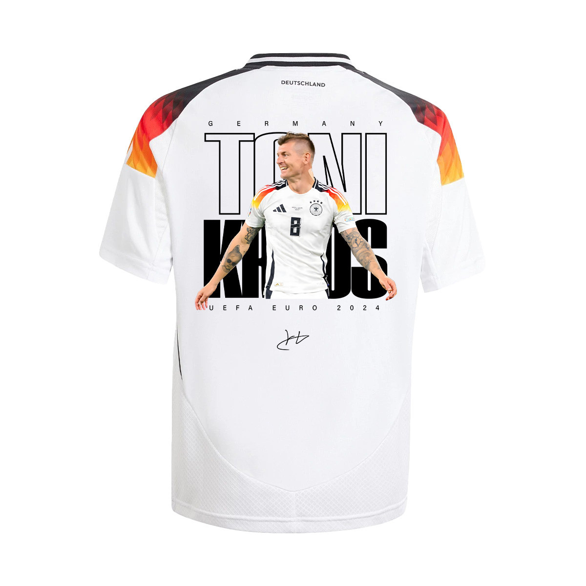 Toni Kroos 8 Signed Legacy Germany National Team 2024 Home YOUTH Jersey - White