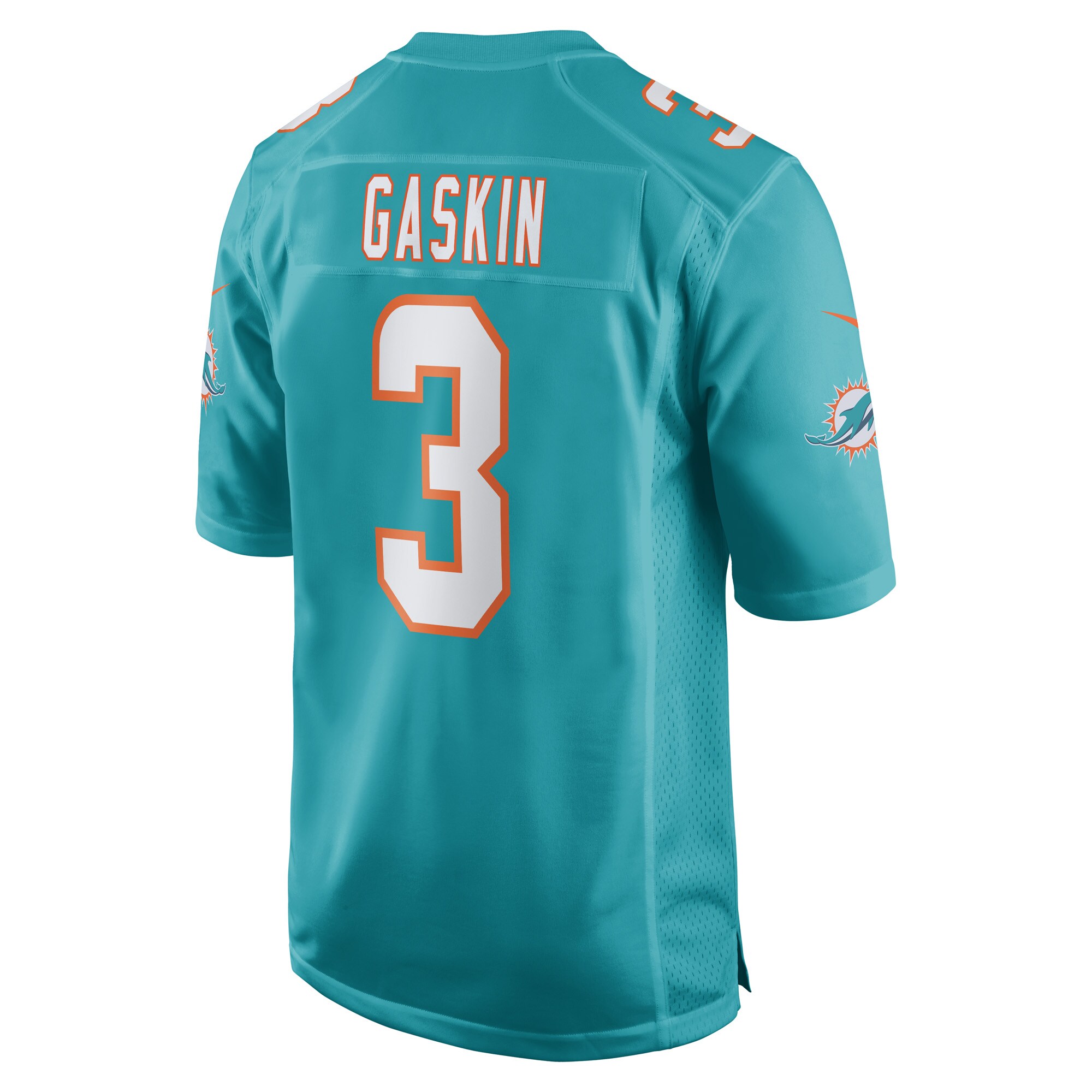 Myles Gaskin Miami Dolphins  Game Player Jersey - Aqua