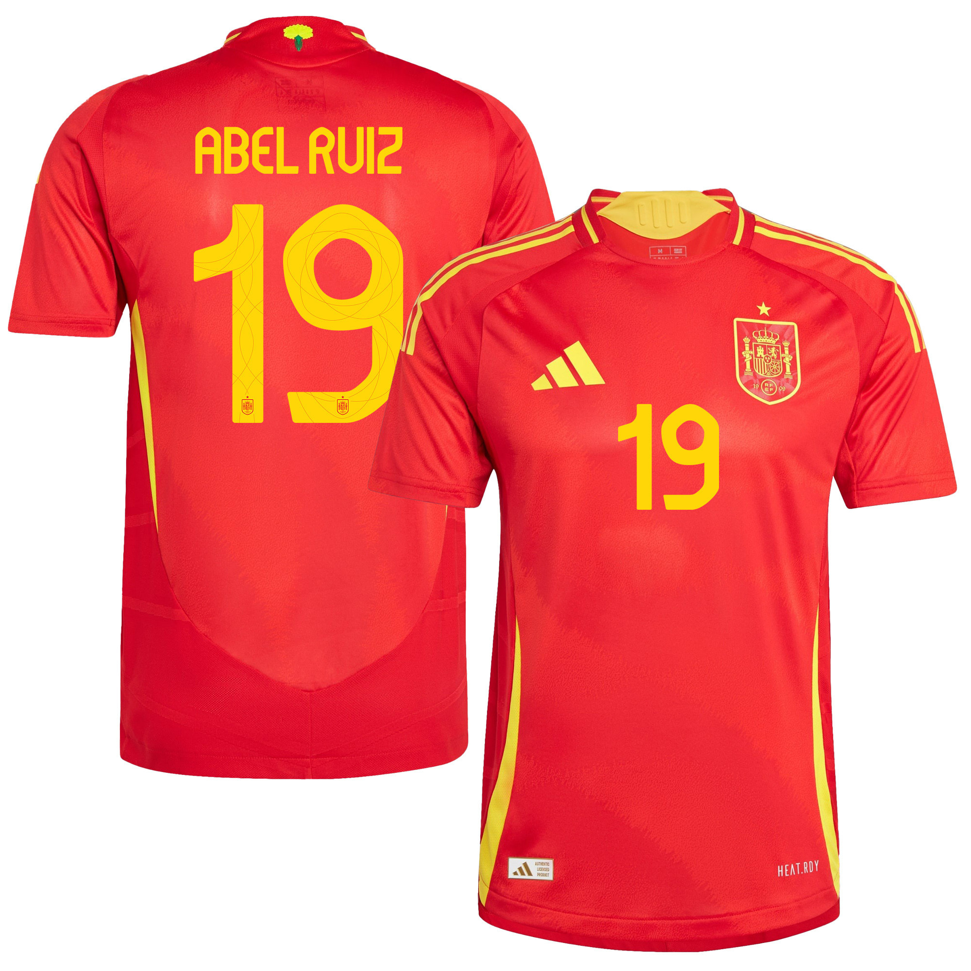 Abel Ruiz 19 Spain National Team 2024 Home Men Jersey - Red