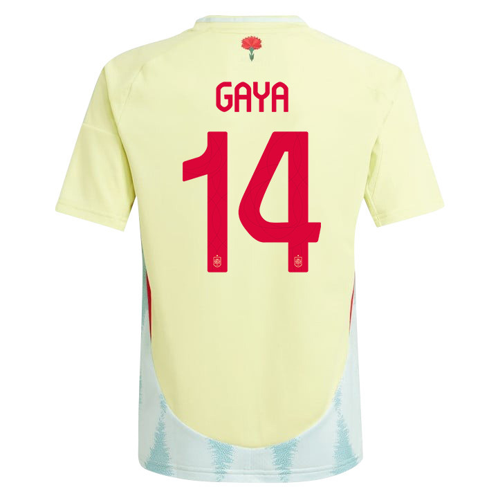 José Gayà 14 Spain National Team 2024 Away YOUTH Jersey - Yellow