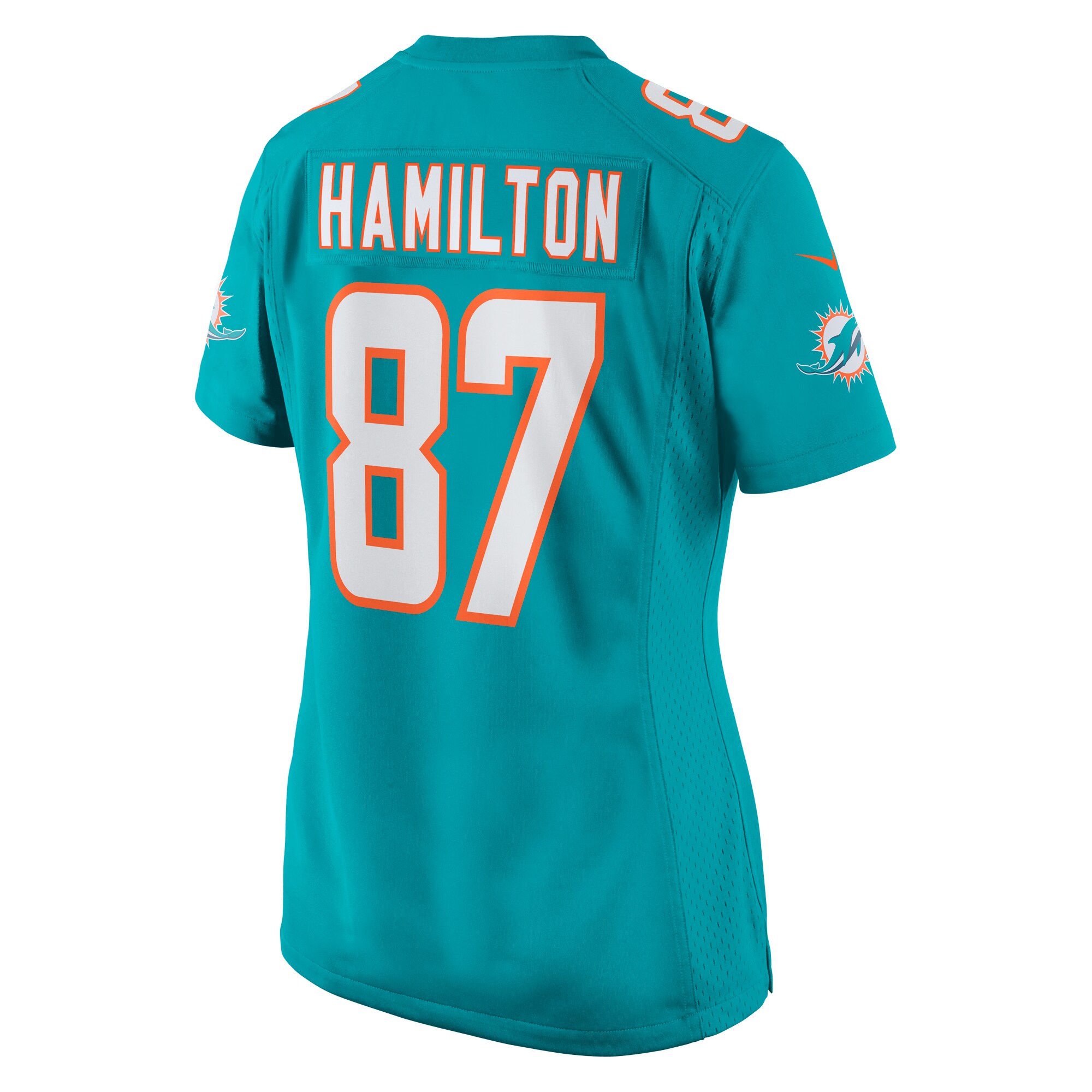 DaeSean Hamilton Miami Dolphins  Women's Home Game Player Jersey - Aqua
