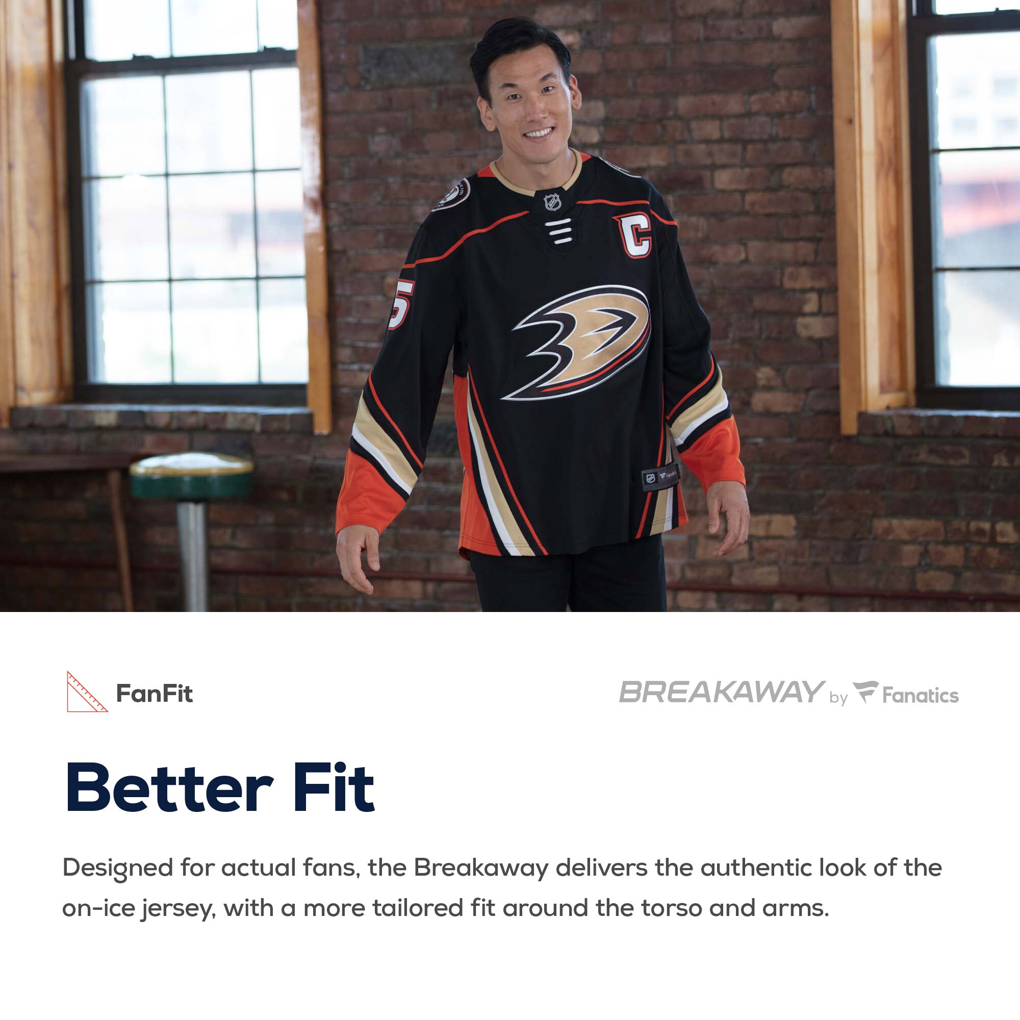 Anaheim Ducks Fanatics Breakaway Away Jersey - White