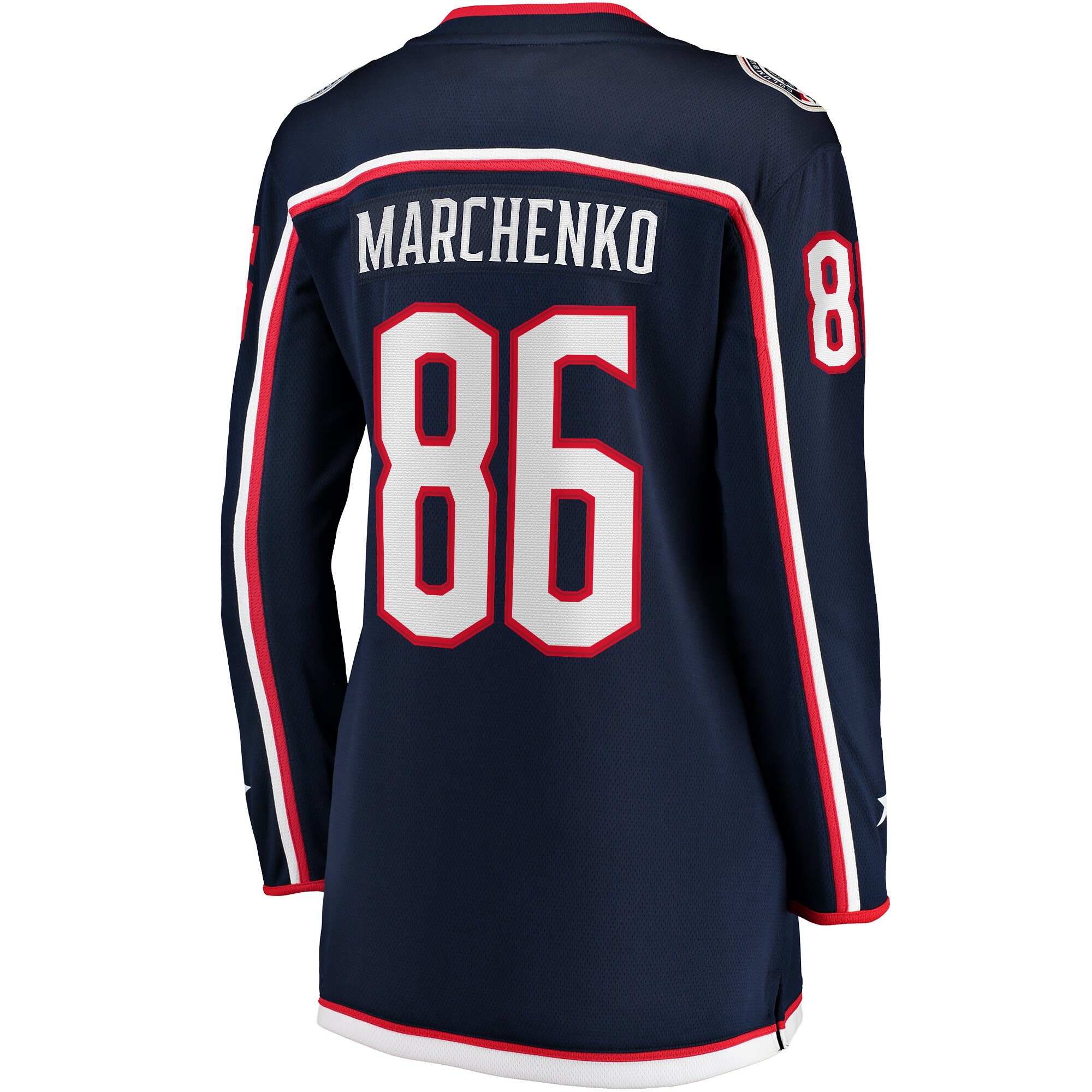 Kirill Marchenko Columbus Blue Jackets Fanatics Women's Home Breakaway Player Jersey - Navy