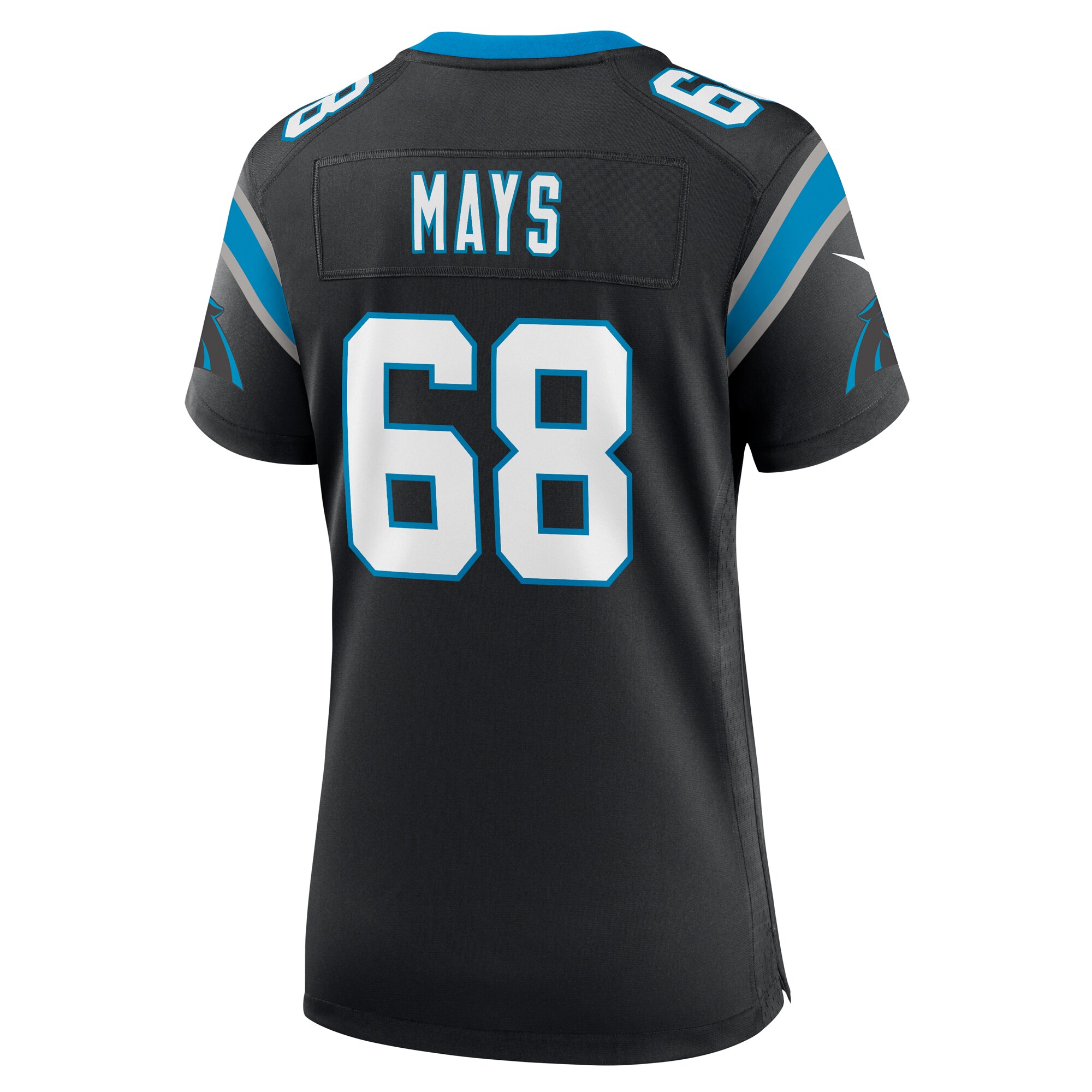 Cade Mays Carolina Panthers  Women's Team Game Jersey -  Black