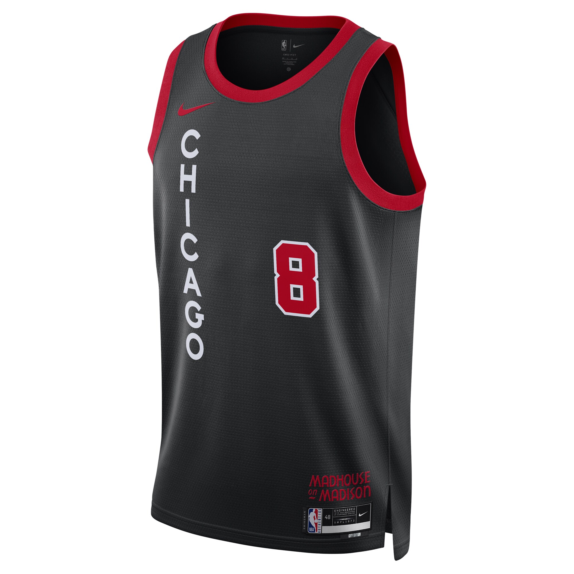 Zach LaVine Chicago Bulls  Unisex 2023\/24 Swingman Jersey - Black - City Edition