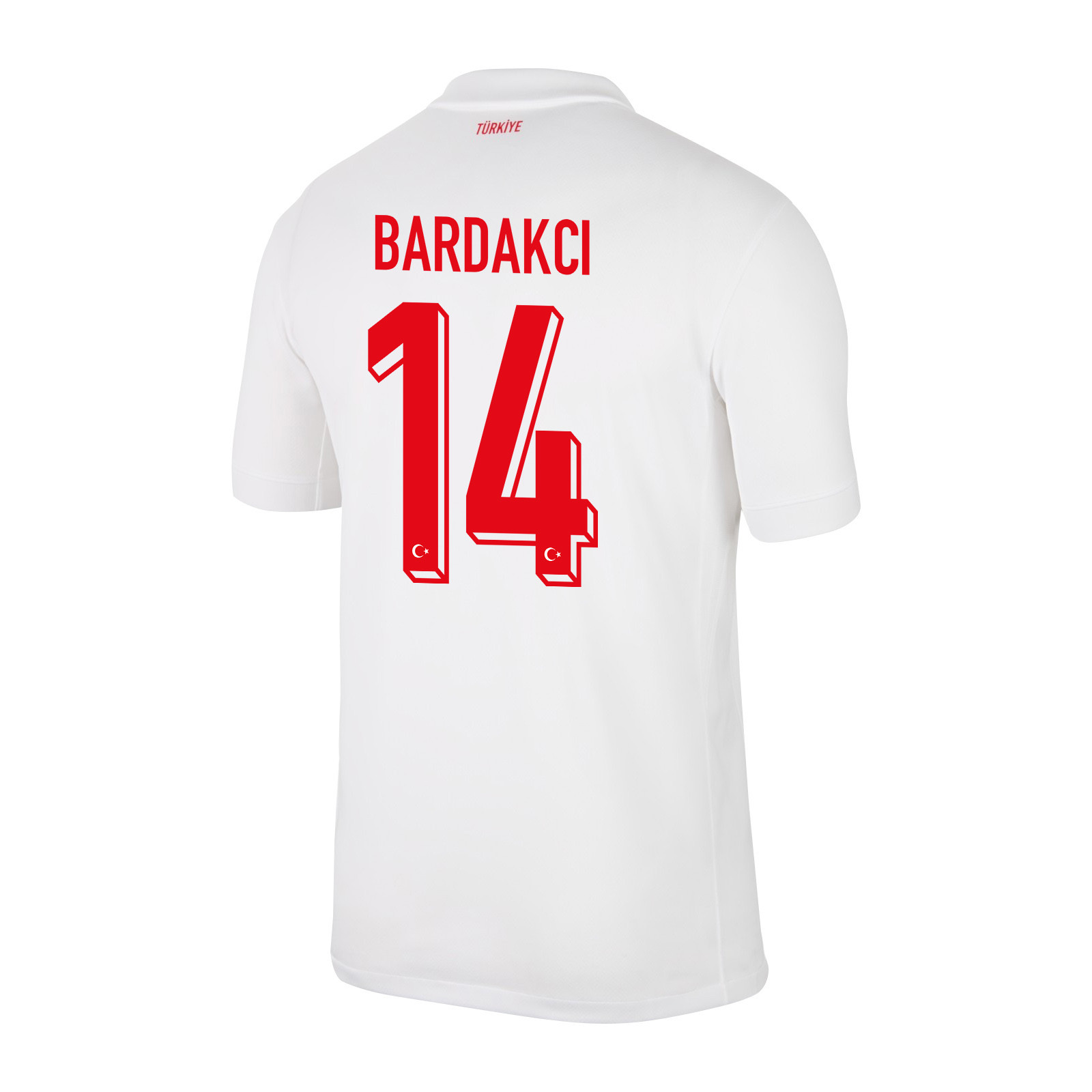 Abdülkerim Bardakcı 14 Turkey National Team 2024 Home Stadium Men Jersey - White