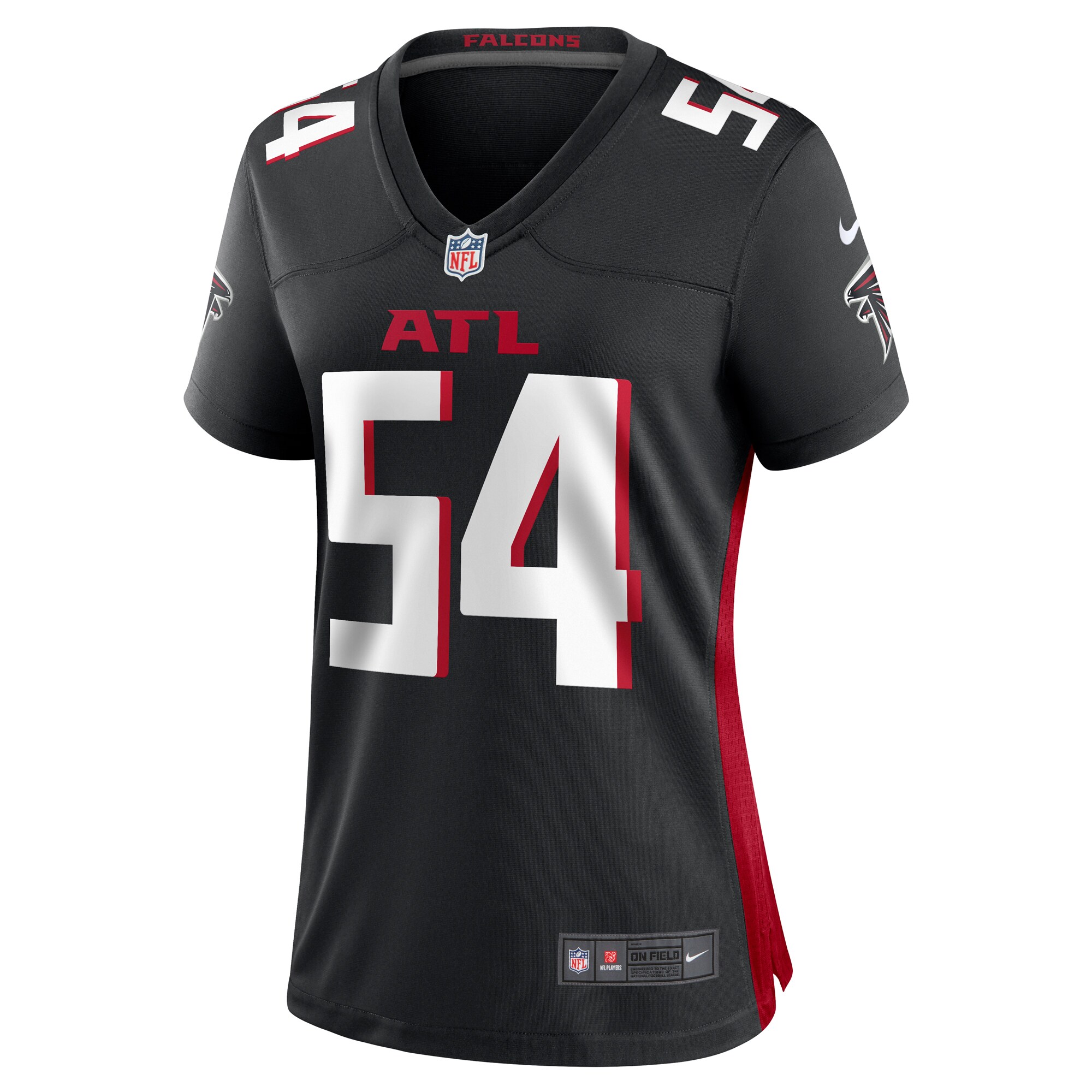Justin Shaffer Atlanta Falcons  Women's  Game Jersey -  Black