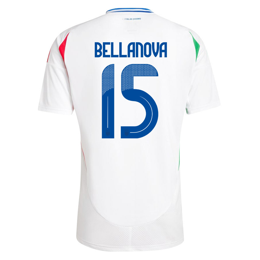 Raoul Bellanova 15 Italy National Team 2024/25 Away Men Jersey - White