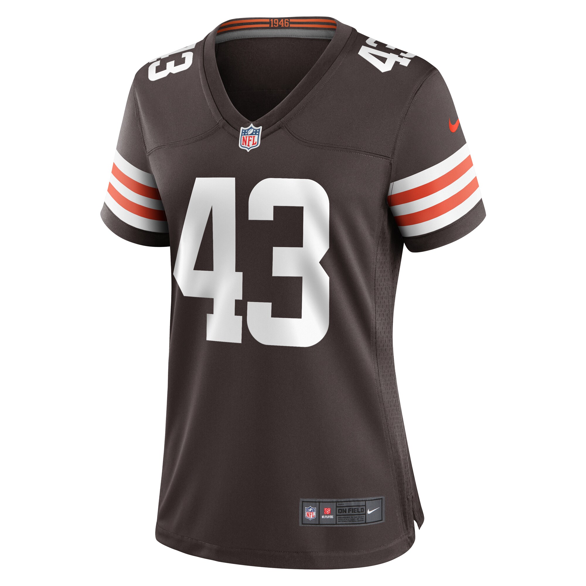 Mohamoud Diabate Cleveland Browns  Women's Team Game Jersey -  Brown