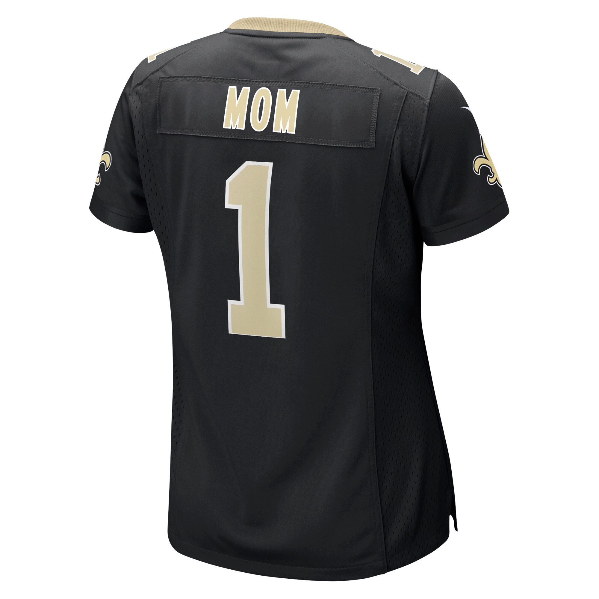 Number 1 Mom New Orleans Saints  Women's Game Jersey - Black