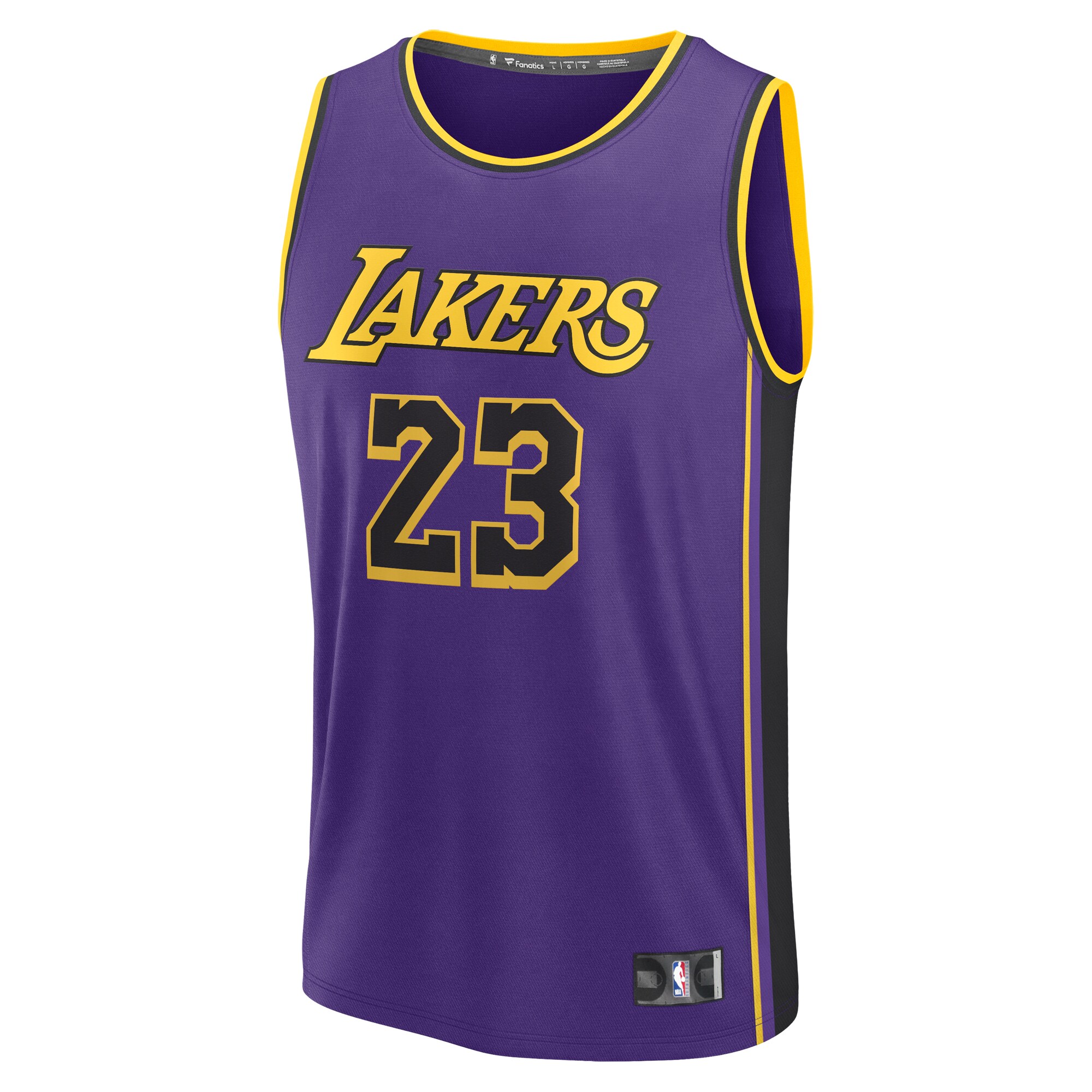 LeBron James Los Angeles Lakers Fanatics Fast Break Replica Player Jersey - Statement Edition - Purple