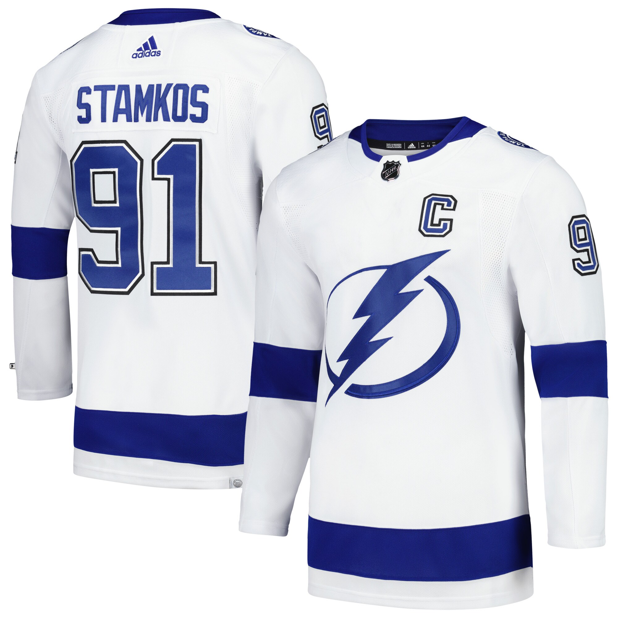 Steven Stamkos Tampa Bay Lightning adidas Away Primegreen Authentic Player Jersey - White