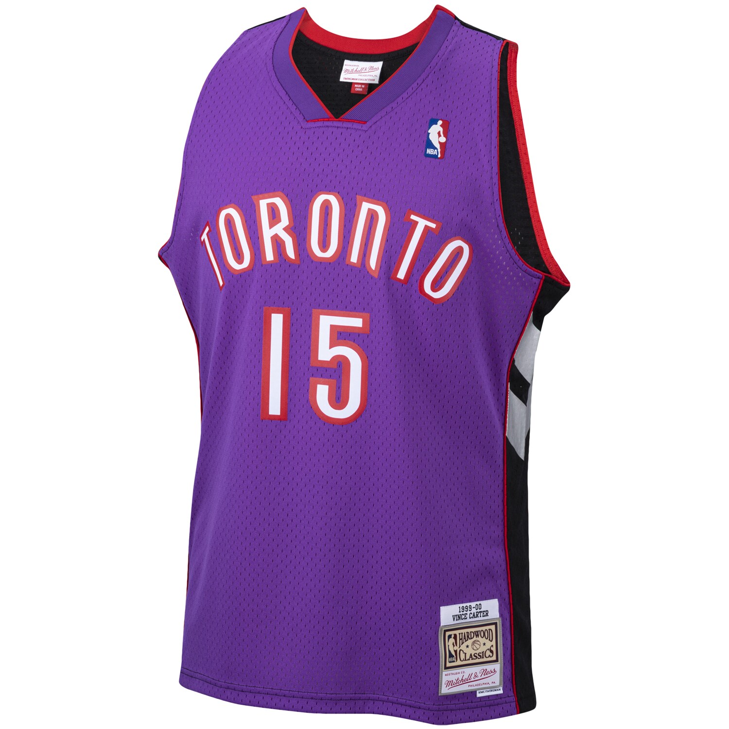 Vince Carter Toronto Raptors Mitchell & Ness 1999\/00 Hardwood Classics Swingman Jersey - Purple