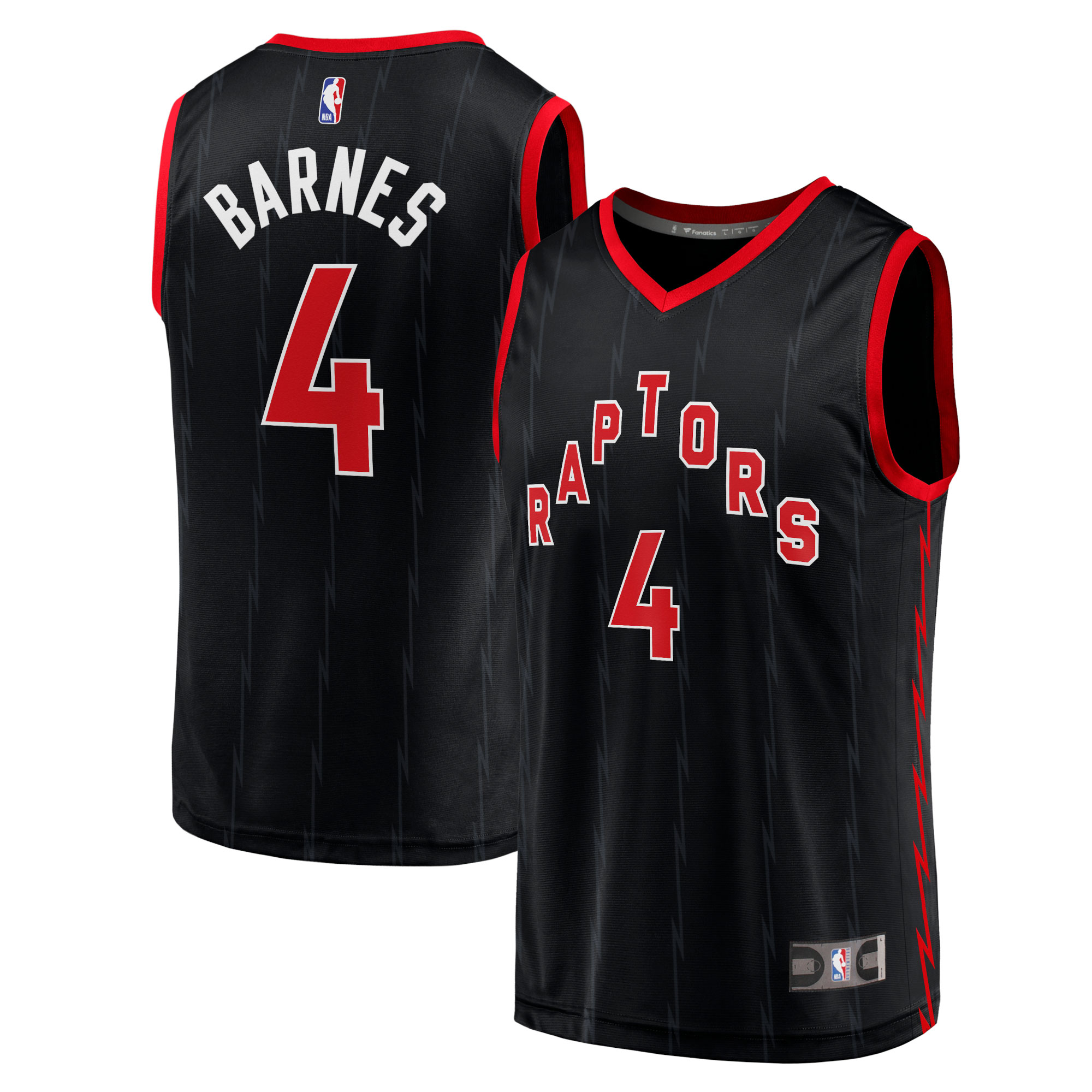 Scottie Barnes Toronto Raptors Fanatics Youth Fast Break Player Jersey - Statement Edition - Black