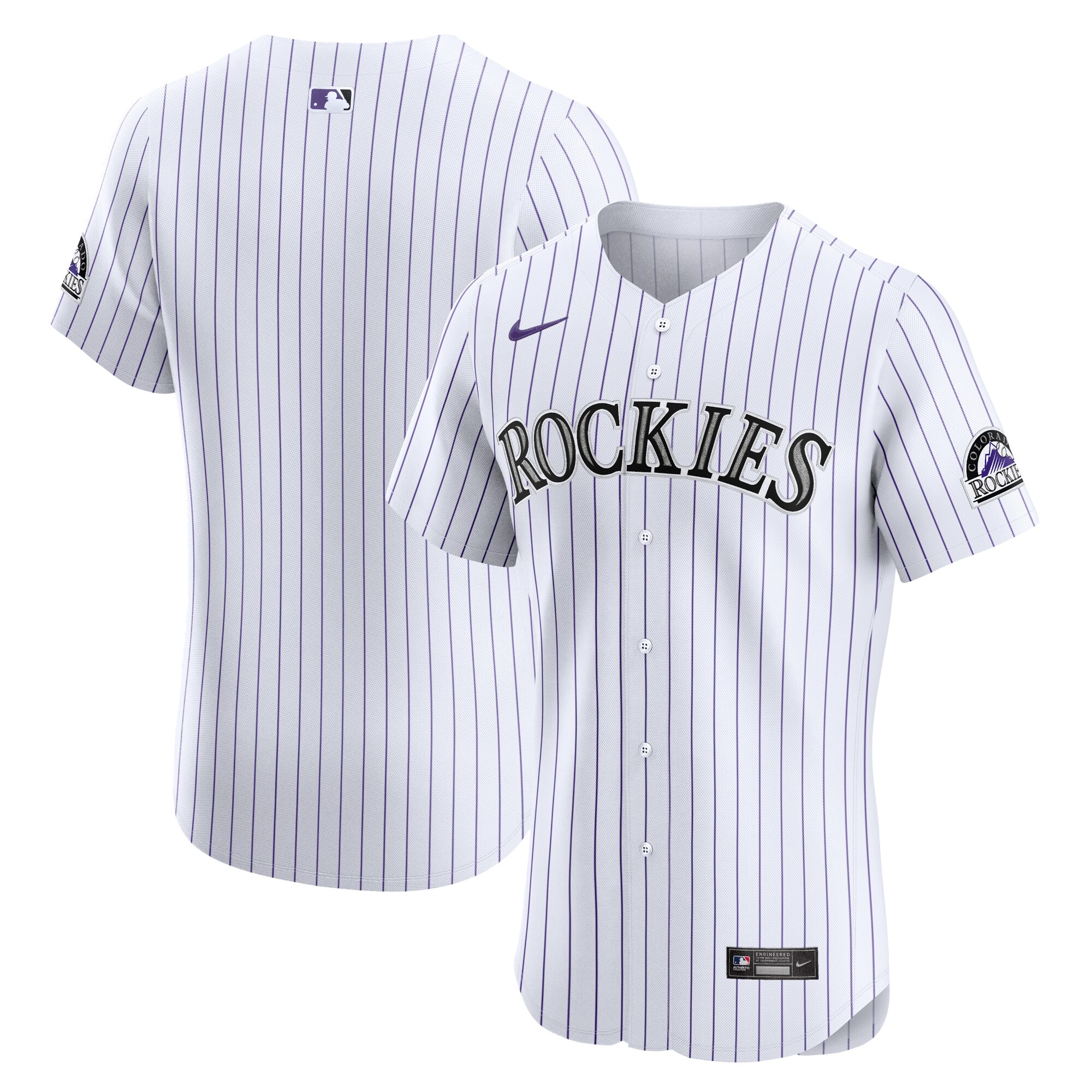 Colorado Rockies  Home Elite Jersey - White