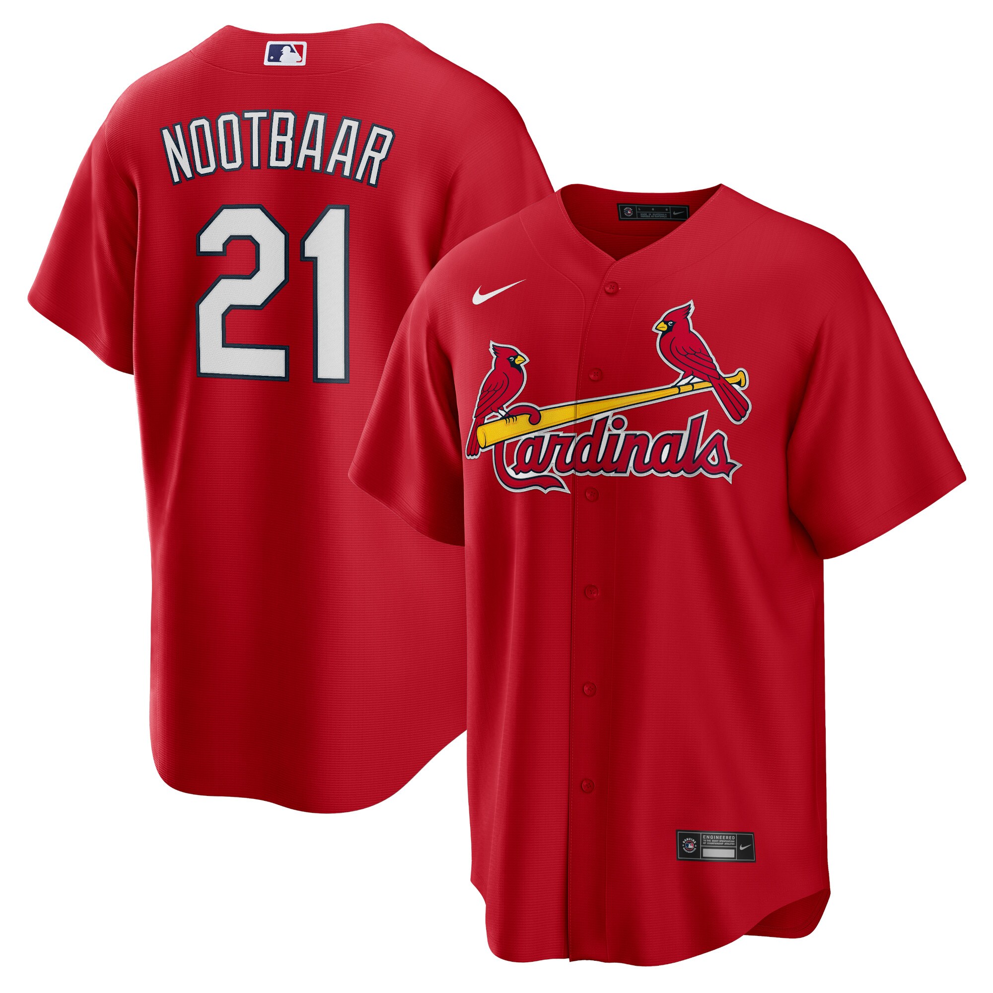 Lars Nootbaar St. Louis Cardinals  Big & Tall Alternate Replica Player Jersey - Red