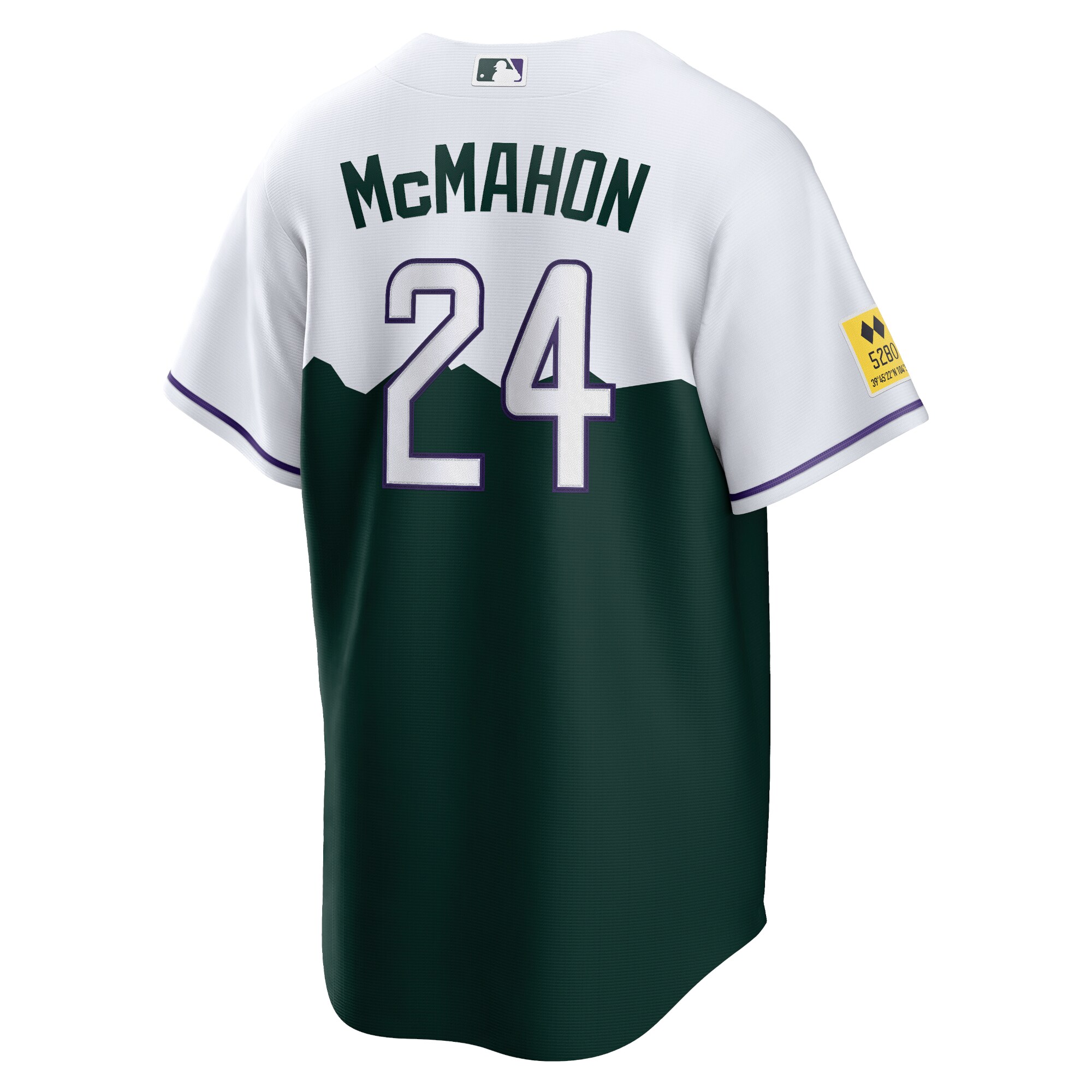 Ryan McMahon Colorado Rockies  City Connect Replica Player Jersey - White\/Forest Green