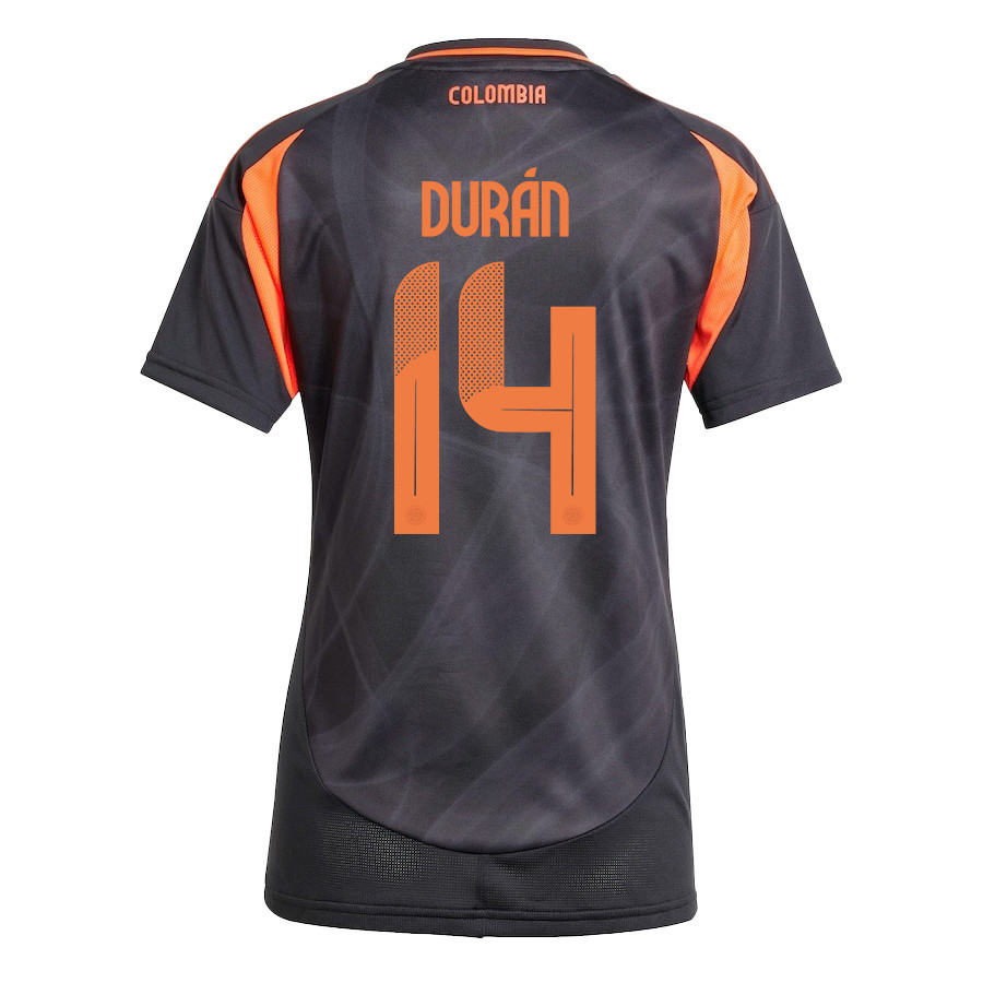 Jhon Durán 14 Colombia National Team 2024/25 Away Women Jersey - Black