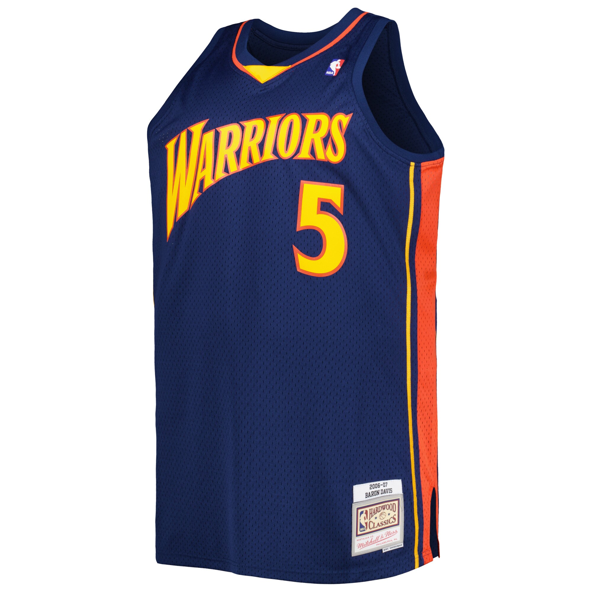 Baron Davis Golden State Warriors Mitchell & Ness Big & Tall Hardwood Classics 2006\/07 Swingman Jersey - Navy