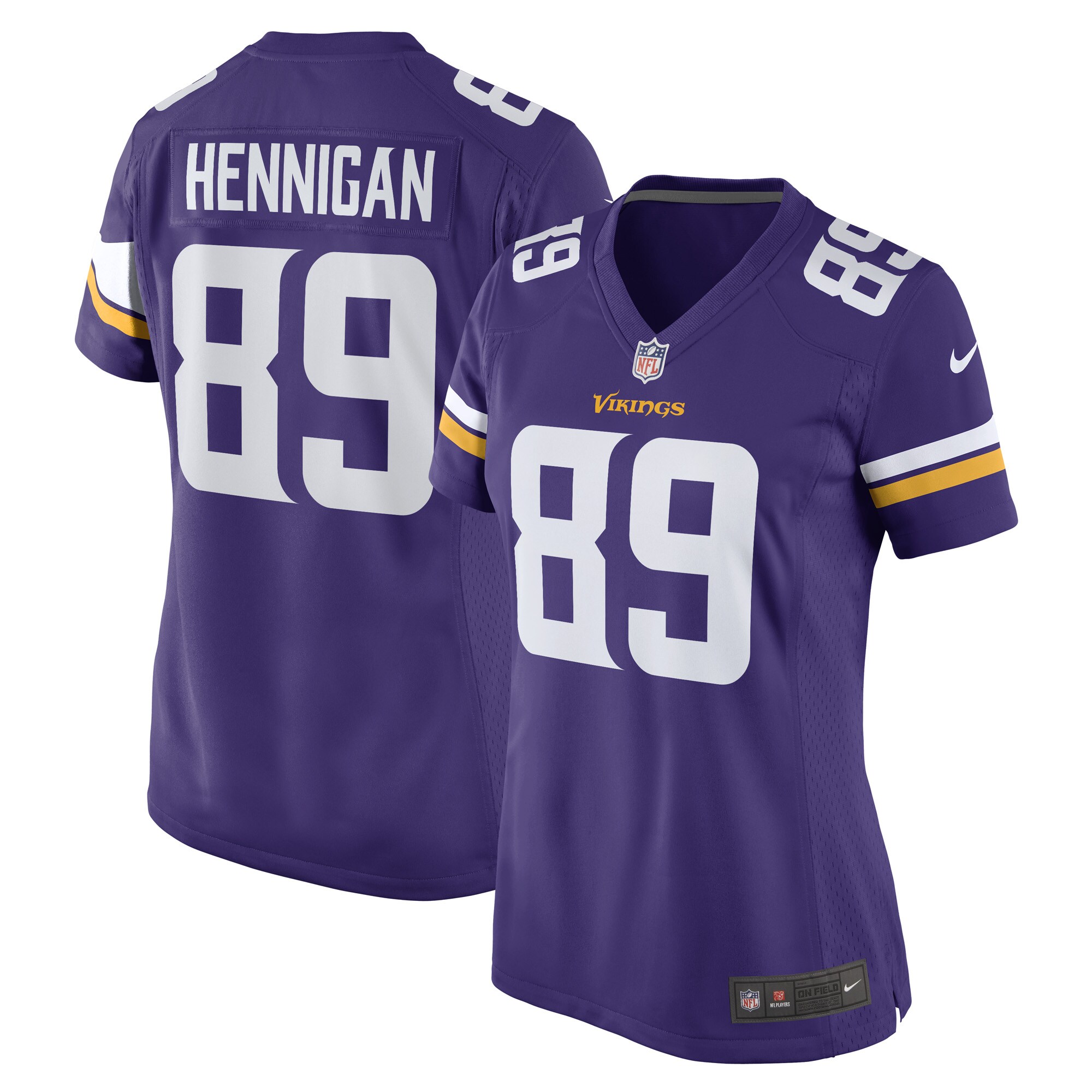 Thomas Hennigan Minnesota Vikings  Women's Game Player Jersey - Purple