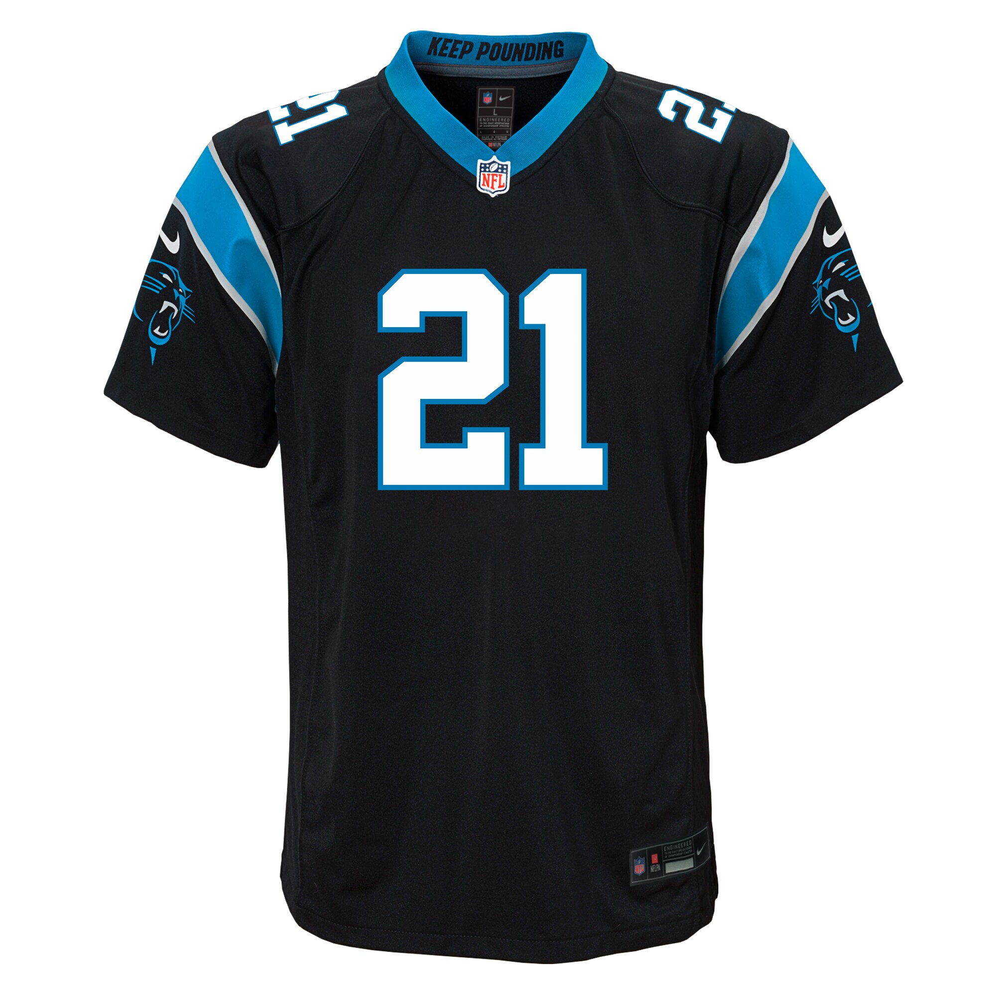 Jeremy Chinn Carolina Panthers  Youth Game Jersey - Black