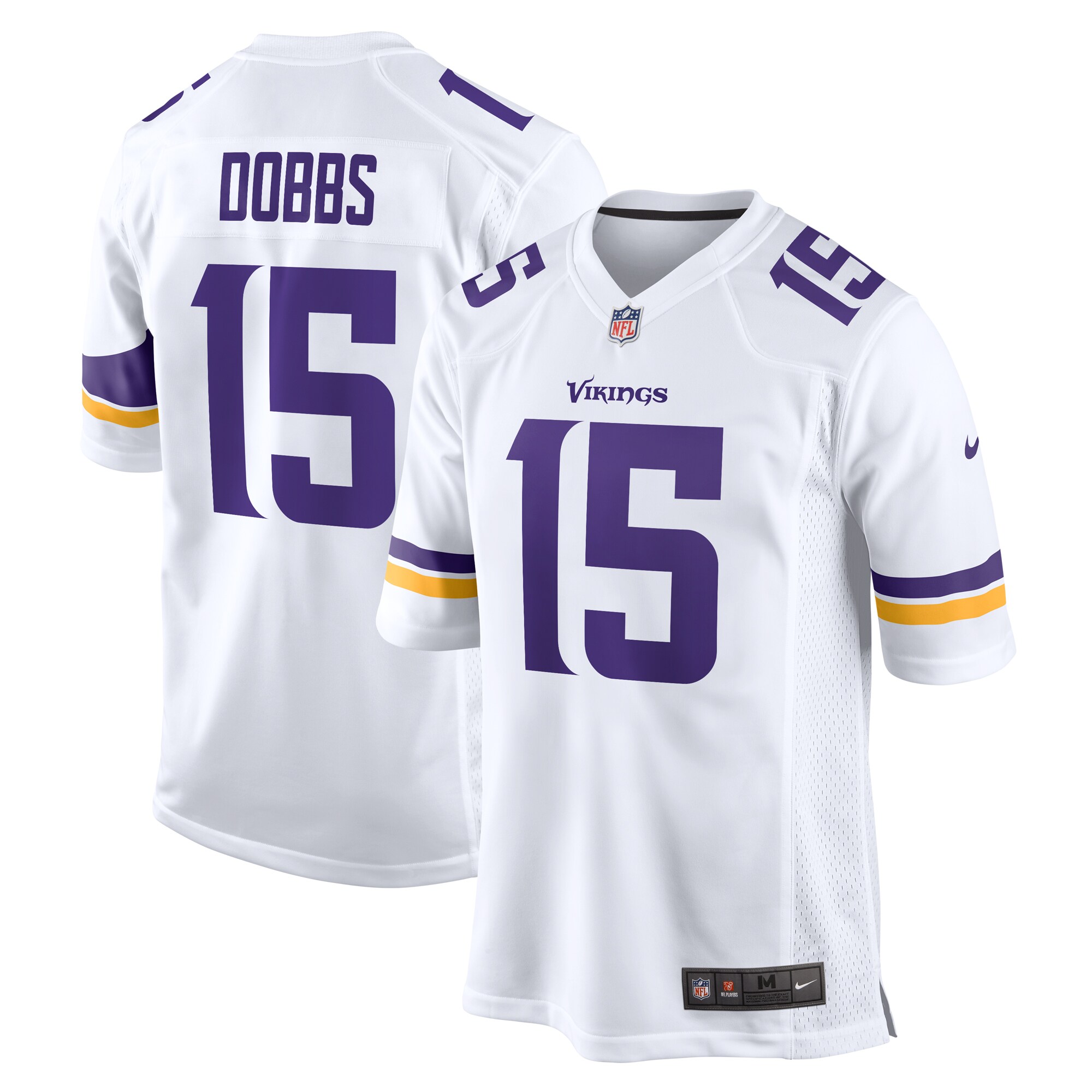 Joshua Dobbs Minnesota Vikings  Game Jersey - White