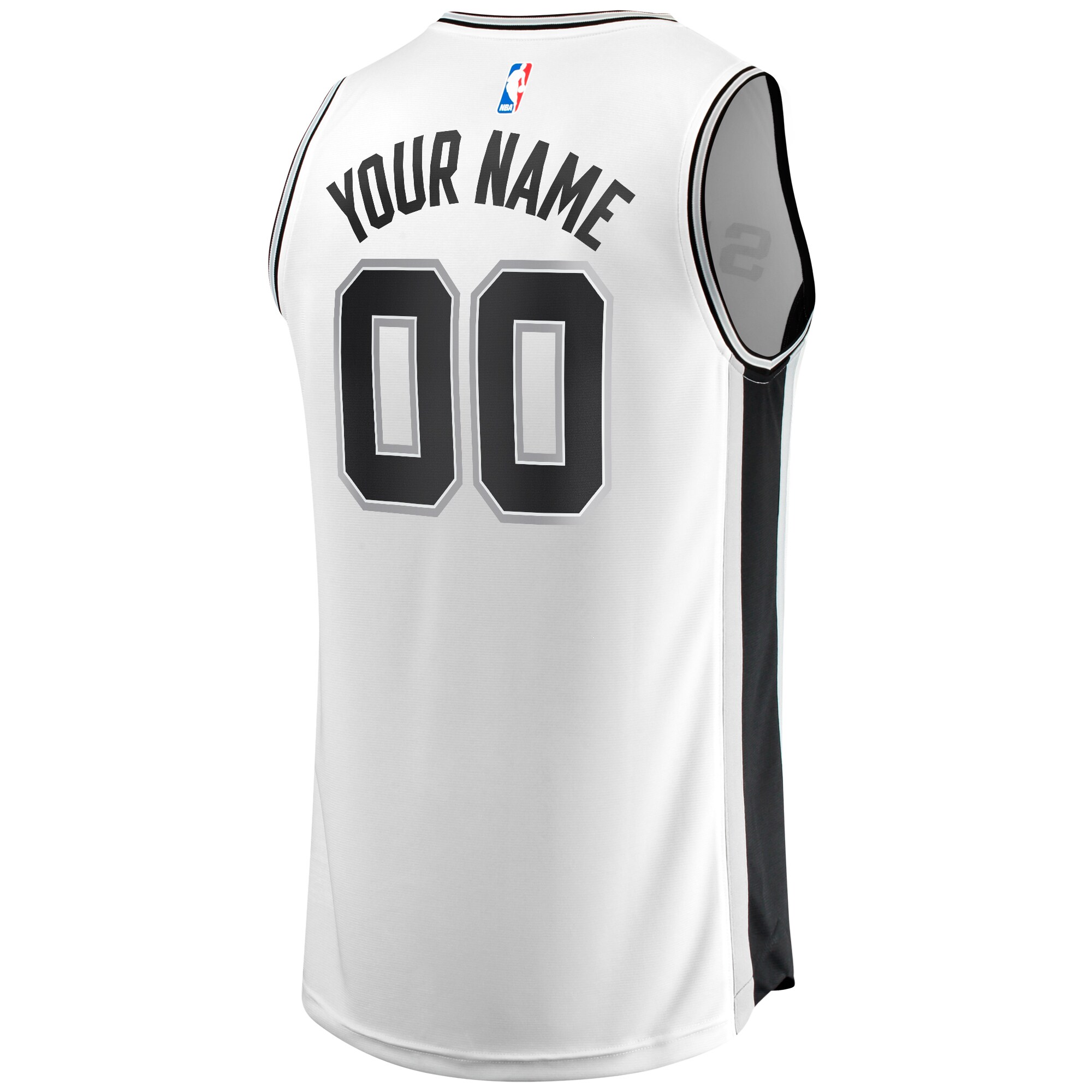 San Antonio Spurs Fanatics Fast Break Custom Replica Jersey - Association Edition - White