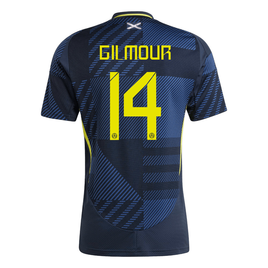 Billy Gilmour 14 Scotland National Team 2024 Home Men Jersey - Navy