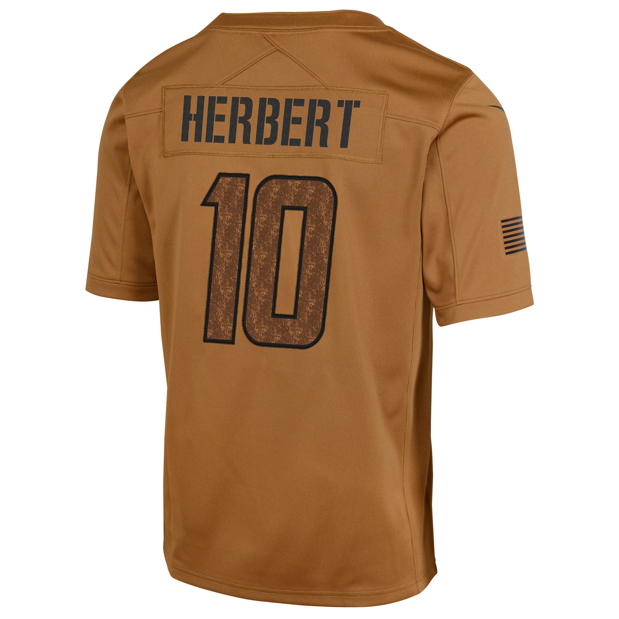 Justin Herbert Los Angeles Chargers  Youth 2023 Salute To Service Limited Jersey - Brown
